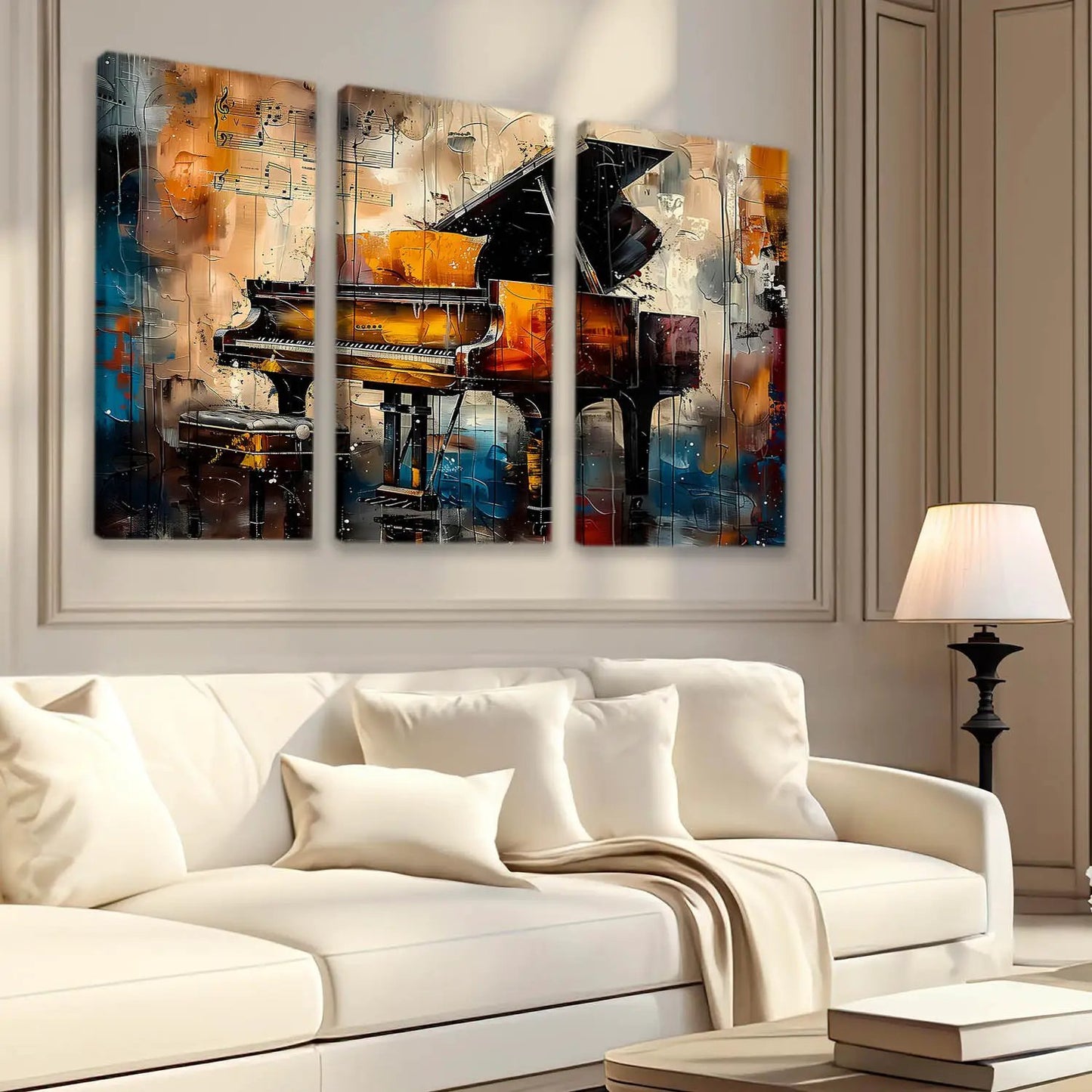 Musical Instrument Piano Canvas Print For Home Décor And Living Room