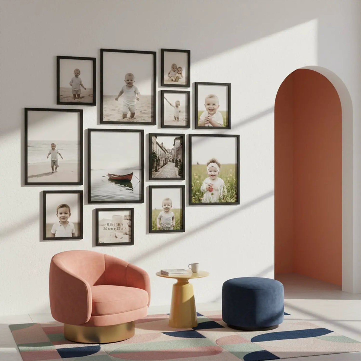 Photo Frame For Wall | Aesthetic Collage Picture Frames For Wall Decor | Rectangular Photo Frames For Home Decor Office Livingroom Bedroom | Set of 12