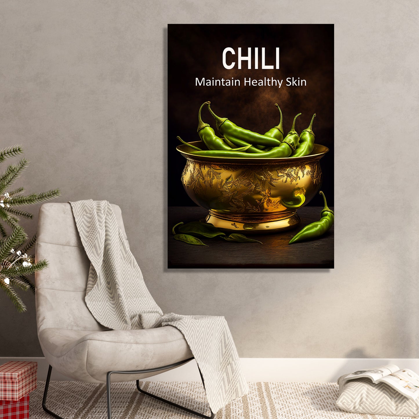 Benefits of Chili Canvas Paintings for Restaurant Kitchen Cafe Wall Decor-Kotart