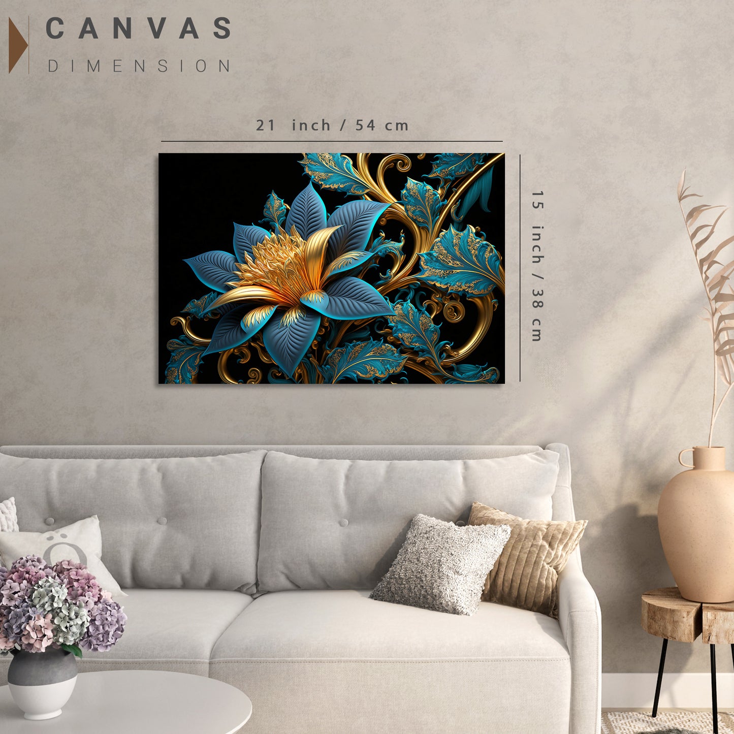 Abstract Canvas Paintings for Stylish Living Room Decor - Nature Inspired Canvas Painting-Kotart
