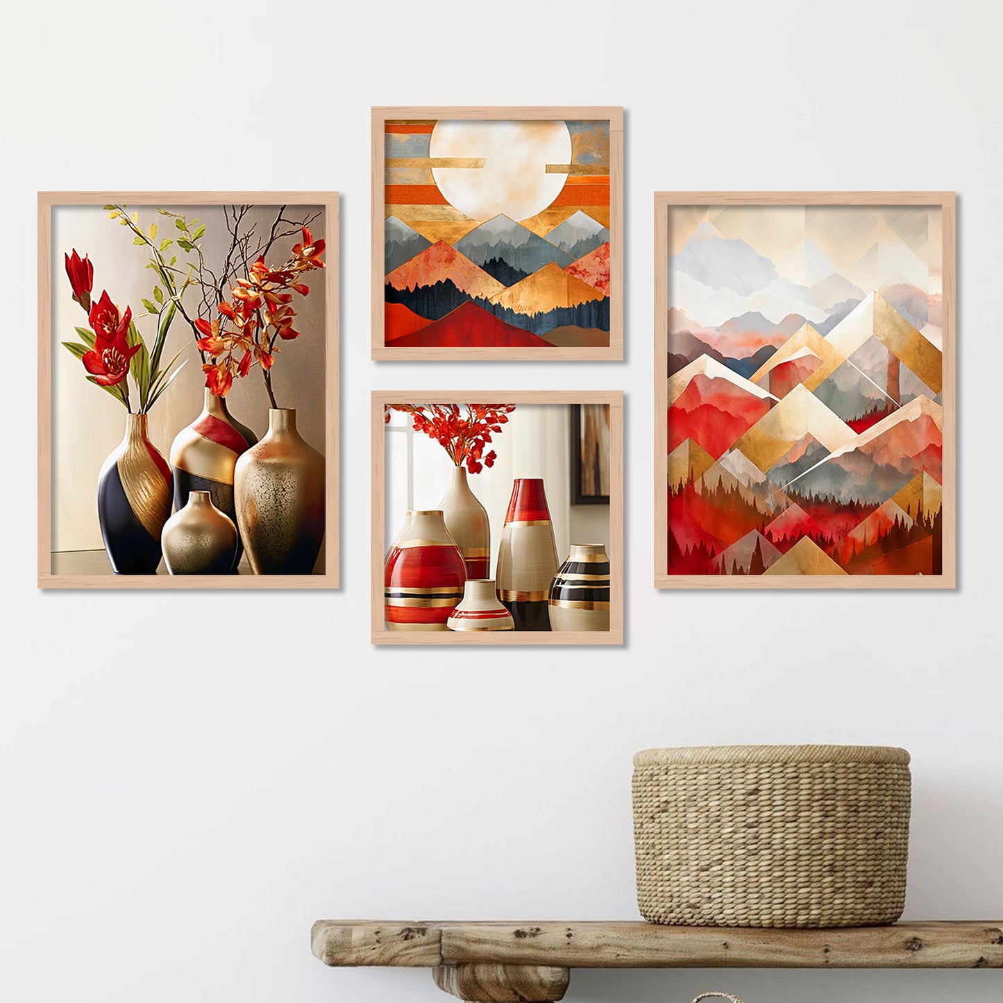 Aesthetic Modern Wall Decor Paintings with Frame for Home Decoration-Kotart