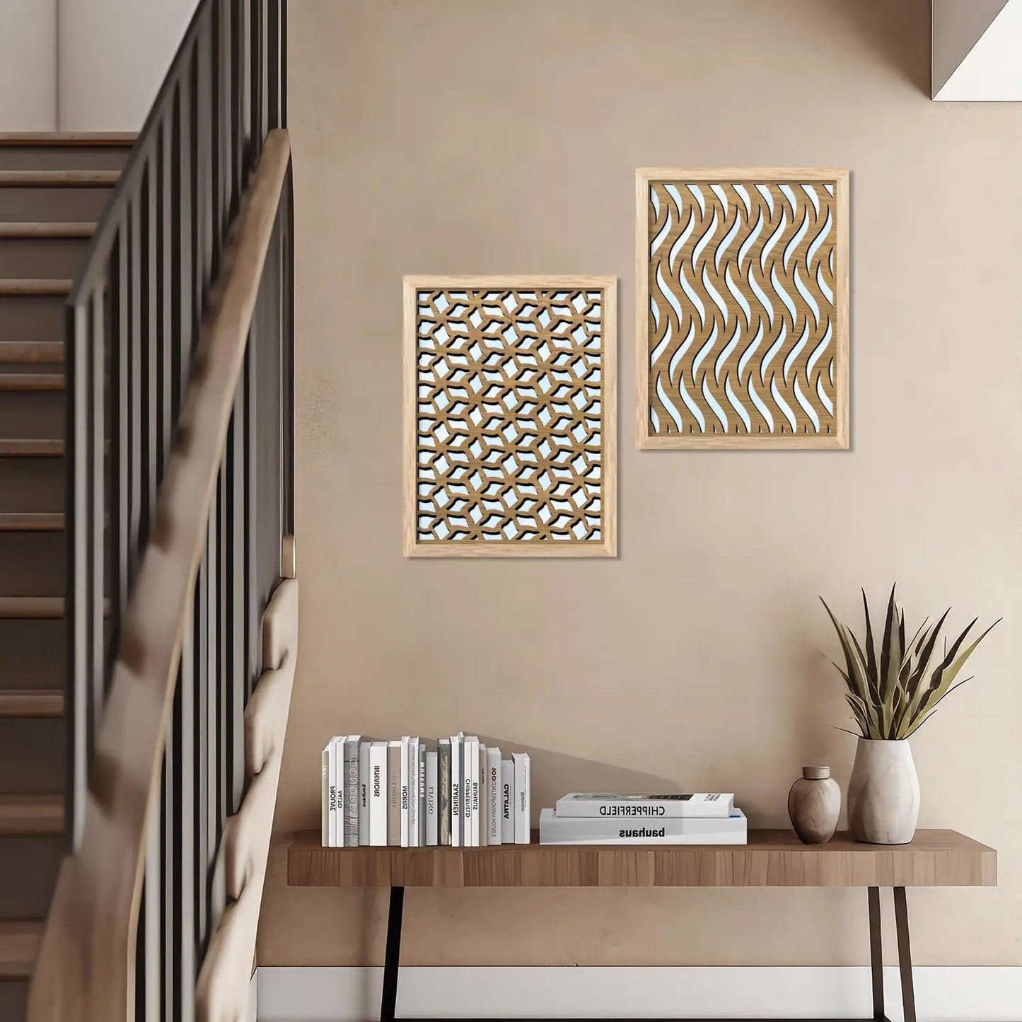 Laser Cut Jharokha Decorative Wall Mirrors for Living Room Bedroom Decor