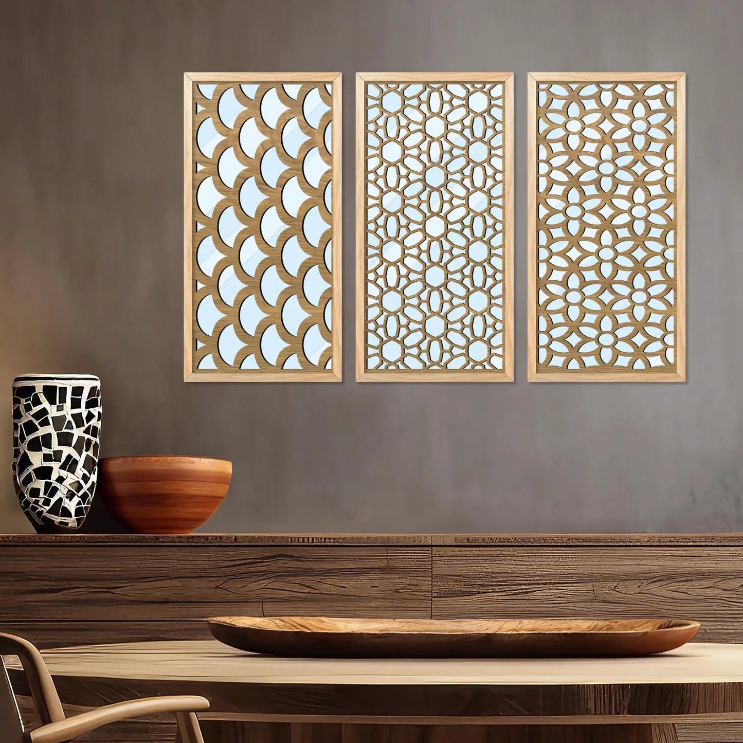 Decorative Wall Mirrors Mirror with Frame for Home And Office Wall Décor