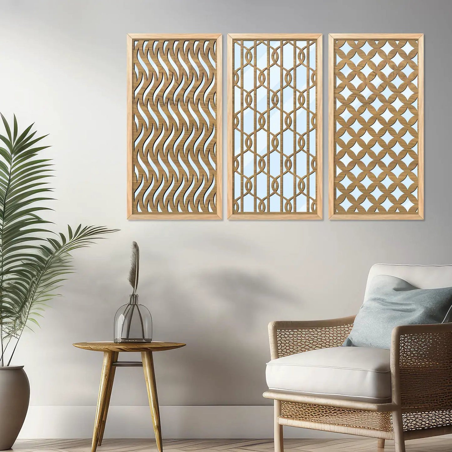 Decorative Wall Mirrors Mirror with Frame for Home And Office Wall Décor