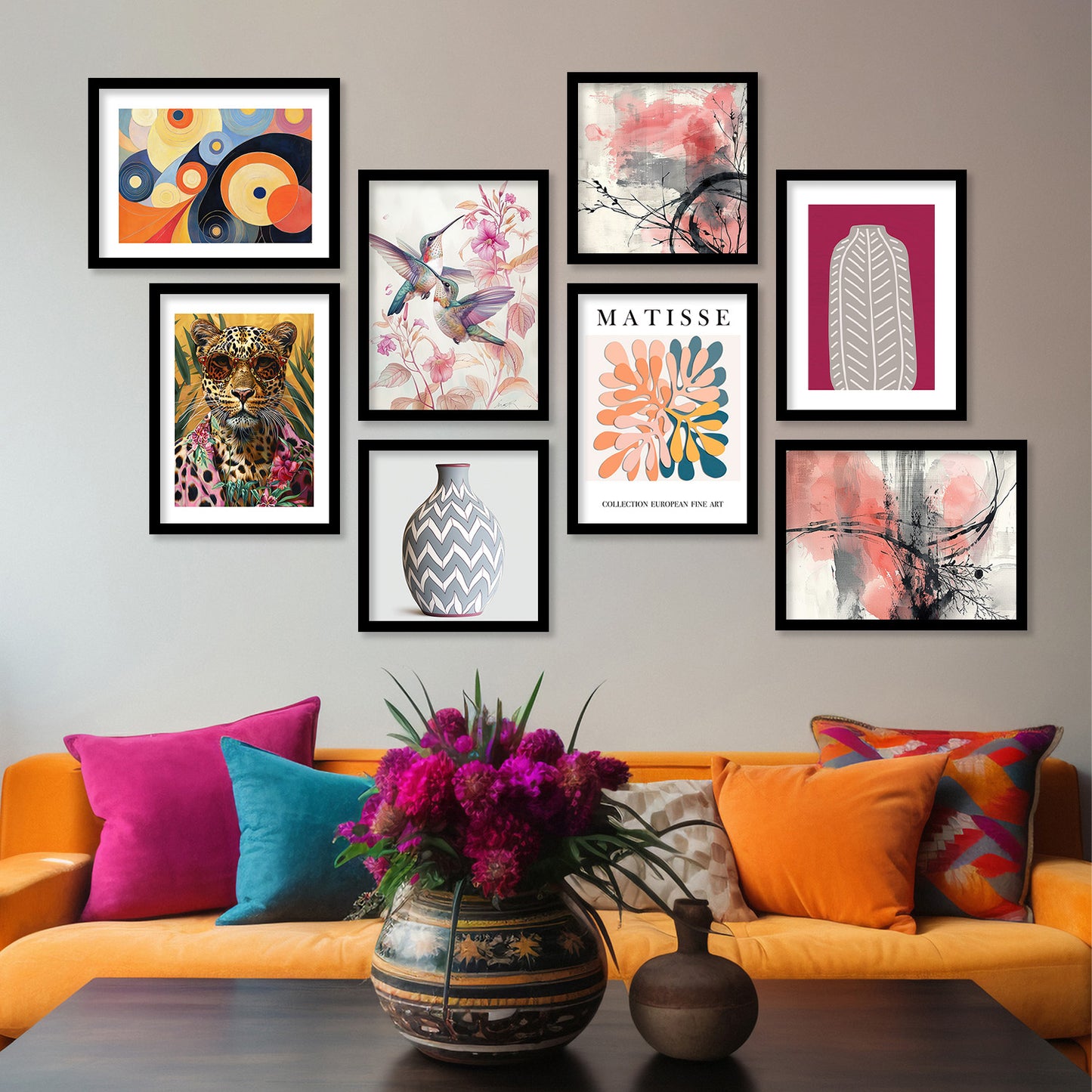 Mordern Art Wall Décor Framed Prints for Bedroom Living Room