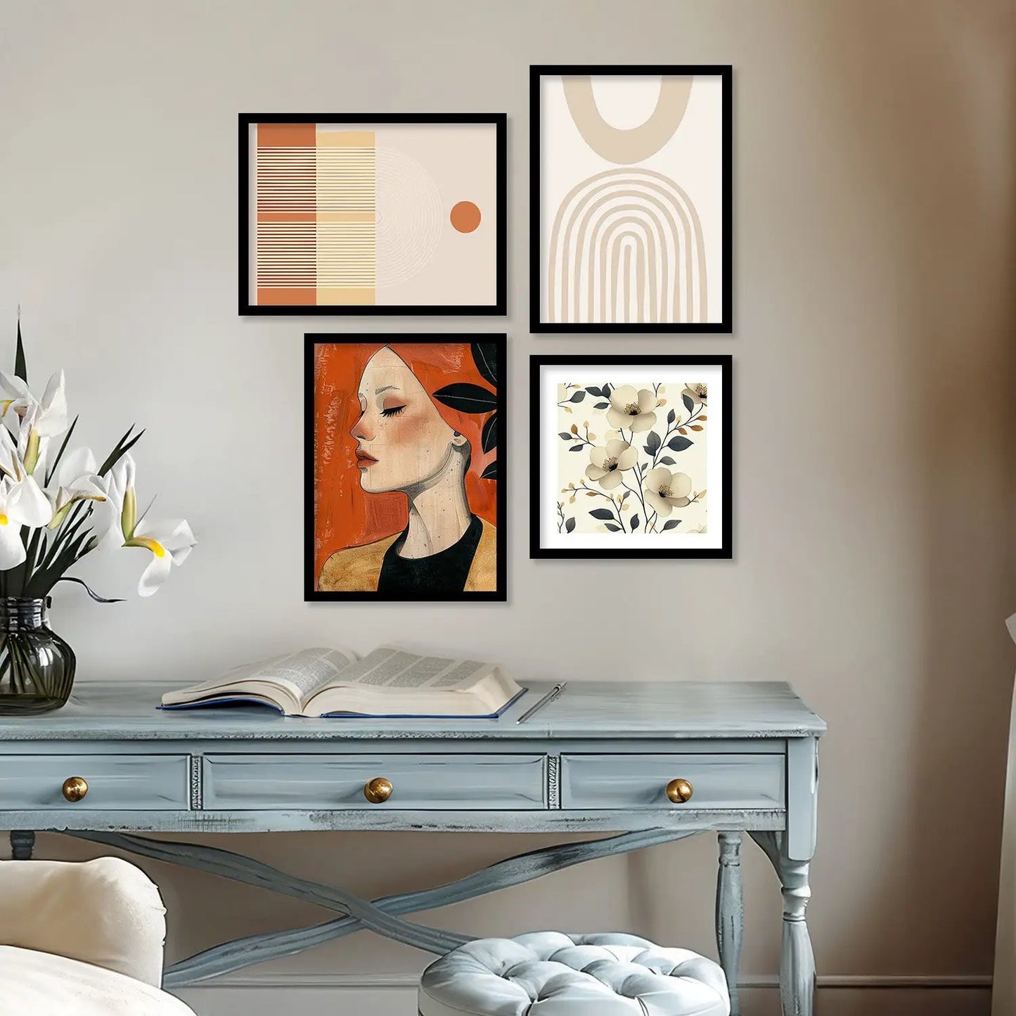 Mordern Art Wall Décor Framed Prints for Bedroom Living Room