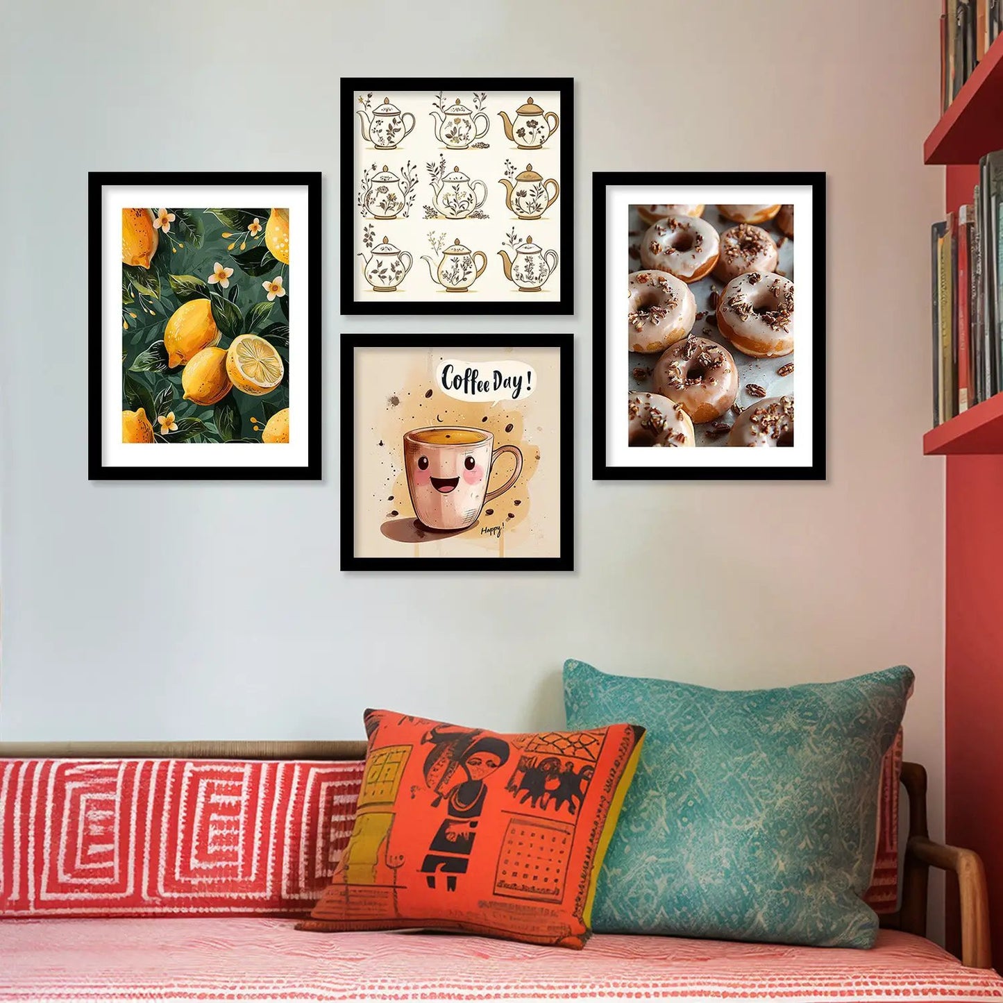 Copy Art Wall Décor Framed Prints for Bedroom Living Room