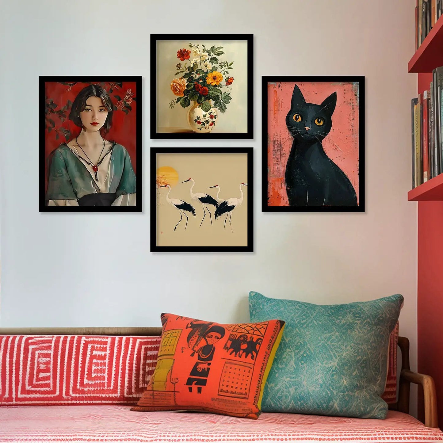 Mordern Art Wall Décor Framed Prints for Bedroom Living Room