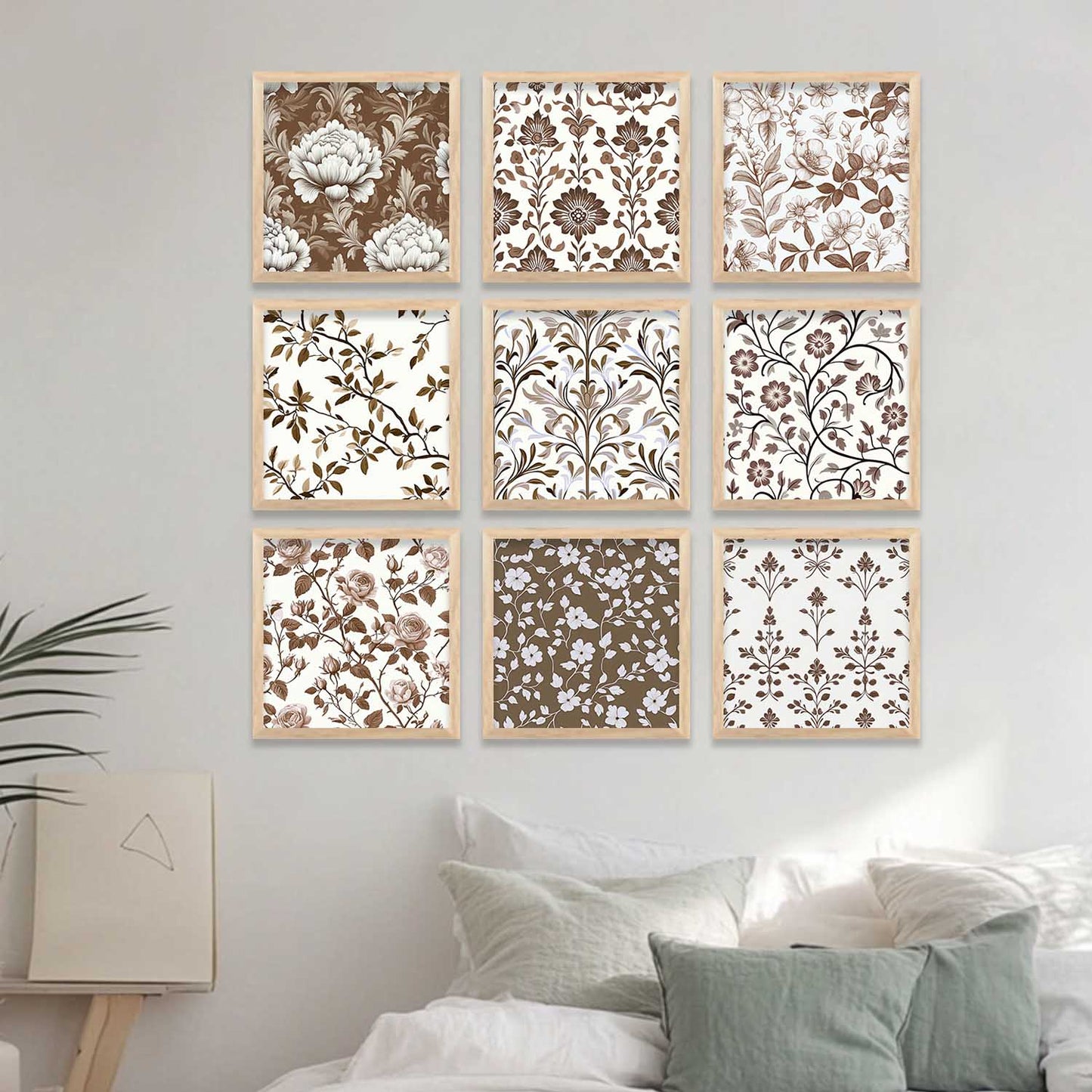 Floral Wall Art Paintings with Frame for Wall Decor
