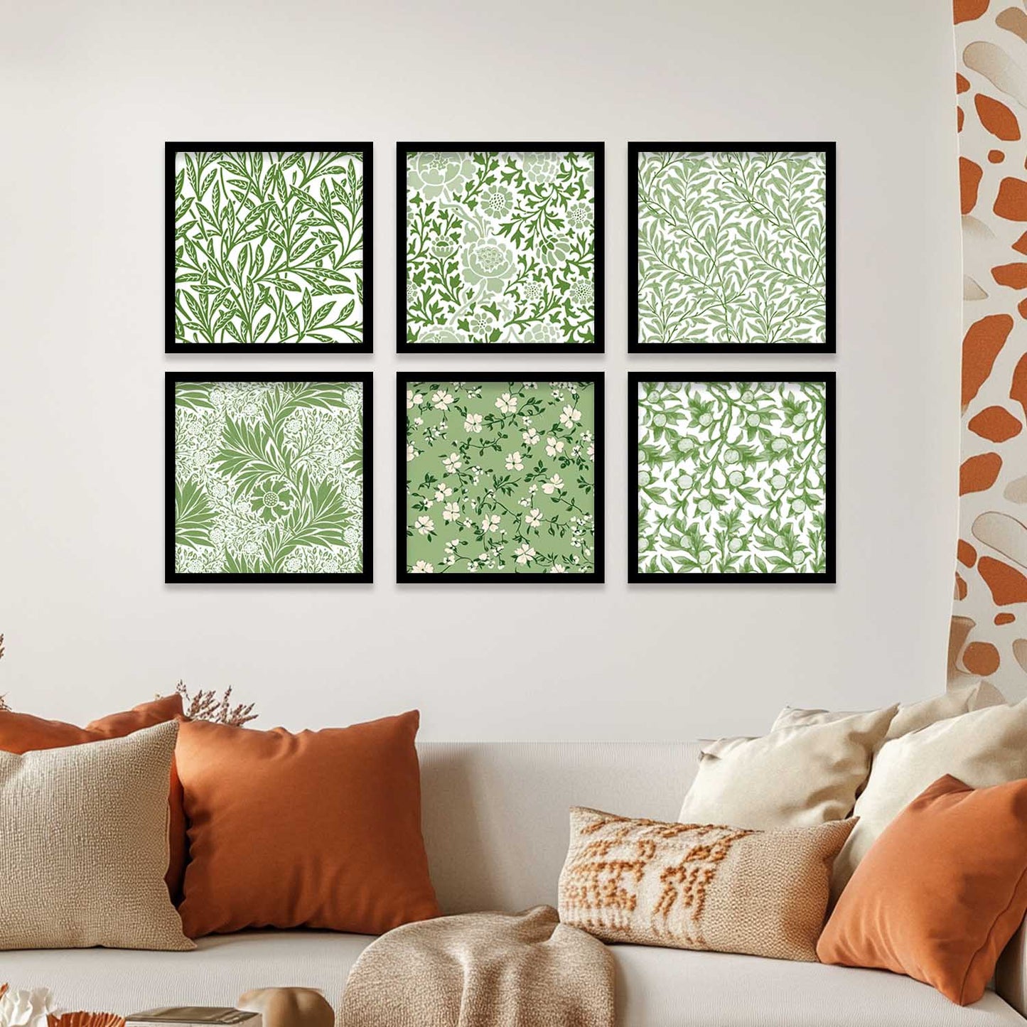Floral Wall Art Paintings with Frame for Wall Decor