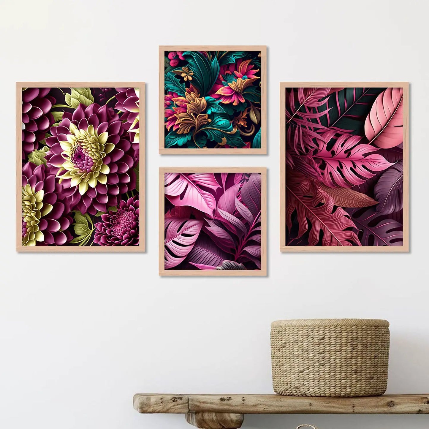 Aesthetics Modern Nature Art Painting with Frame for Living Room Bedroom Office Wall Decor-Kotart