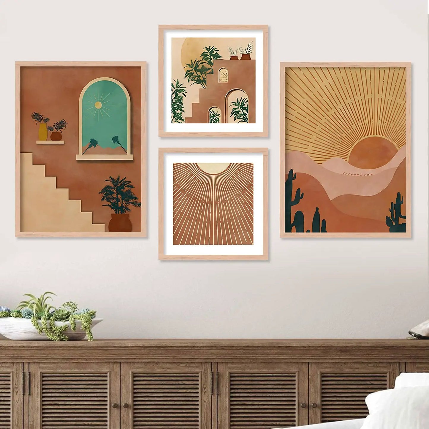 Minimalist Mastery: Modern Art Framed Paintings Set for Gallery Wall Elegance-Kotart