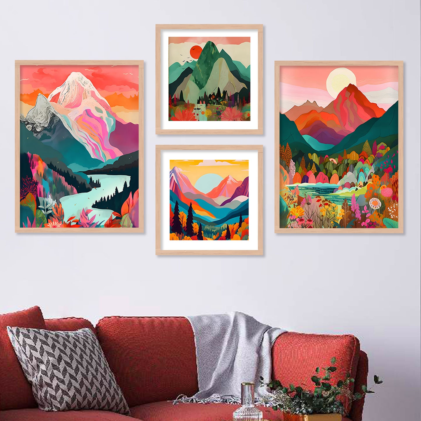 Breathe in the Beauty: Scenic Painting Combo for Your Home-Kotart