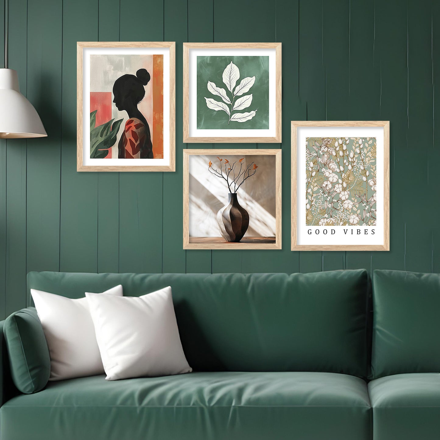 Modern Art Print with Frame for Living Room Bedroom Office Wall Decor