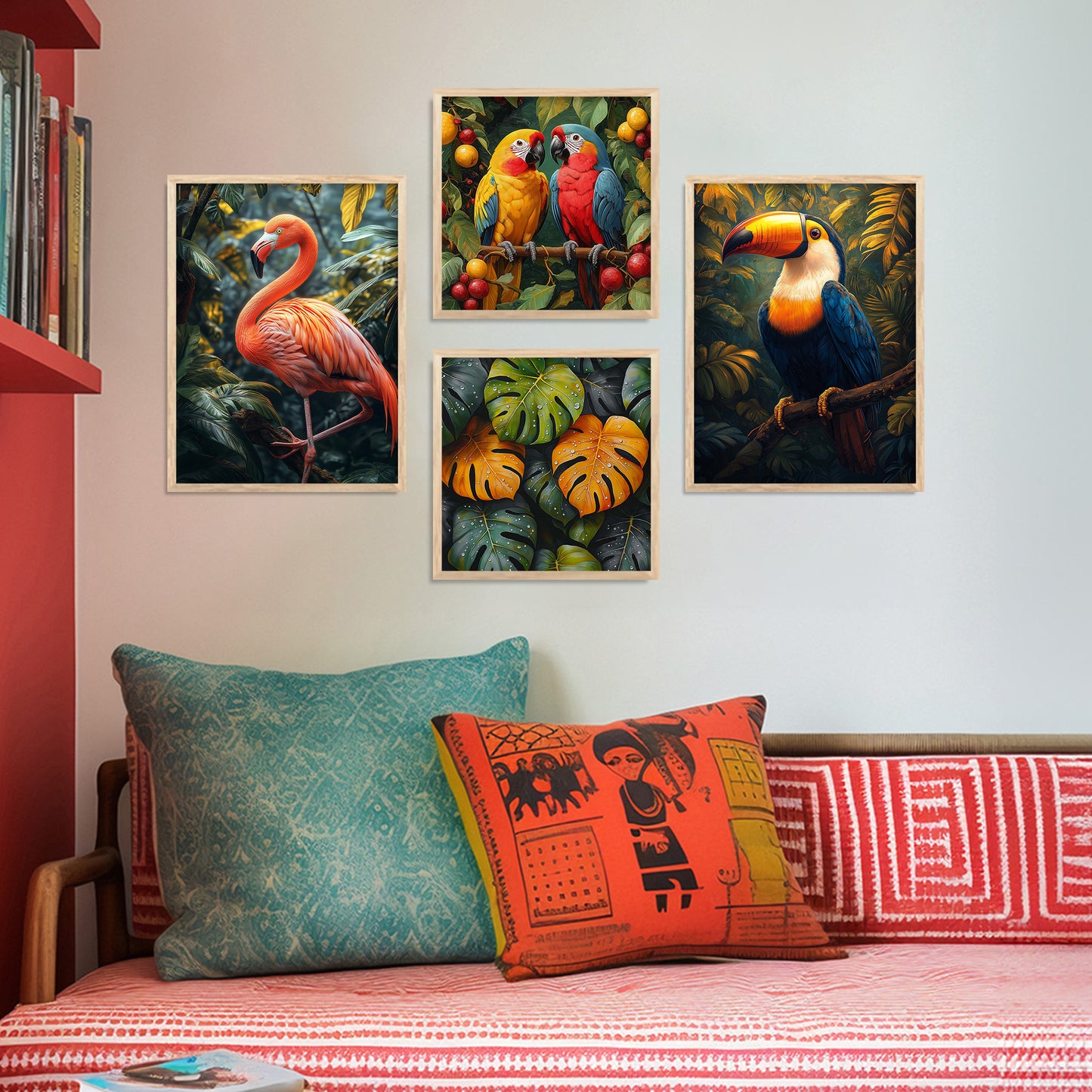 Nature Art Print with Frame for Living Room Bedroom Office Wall Decor