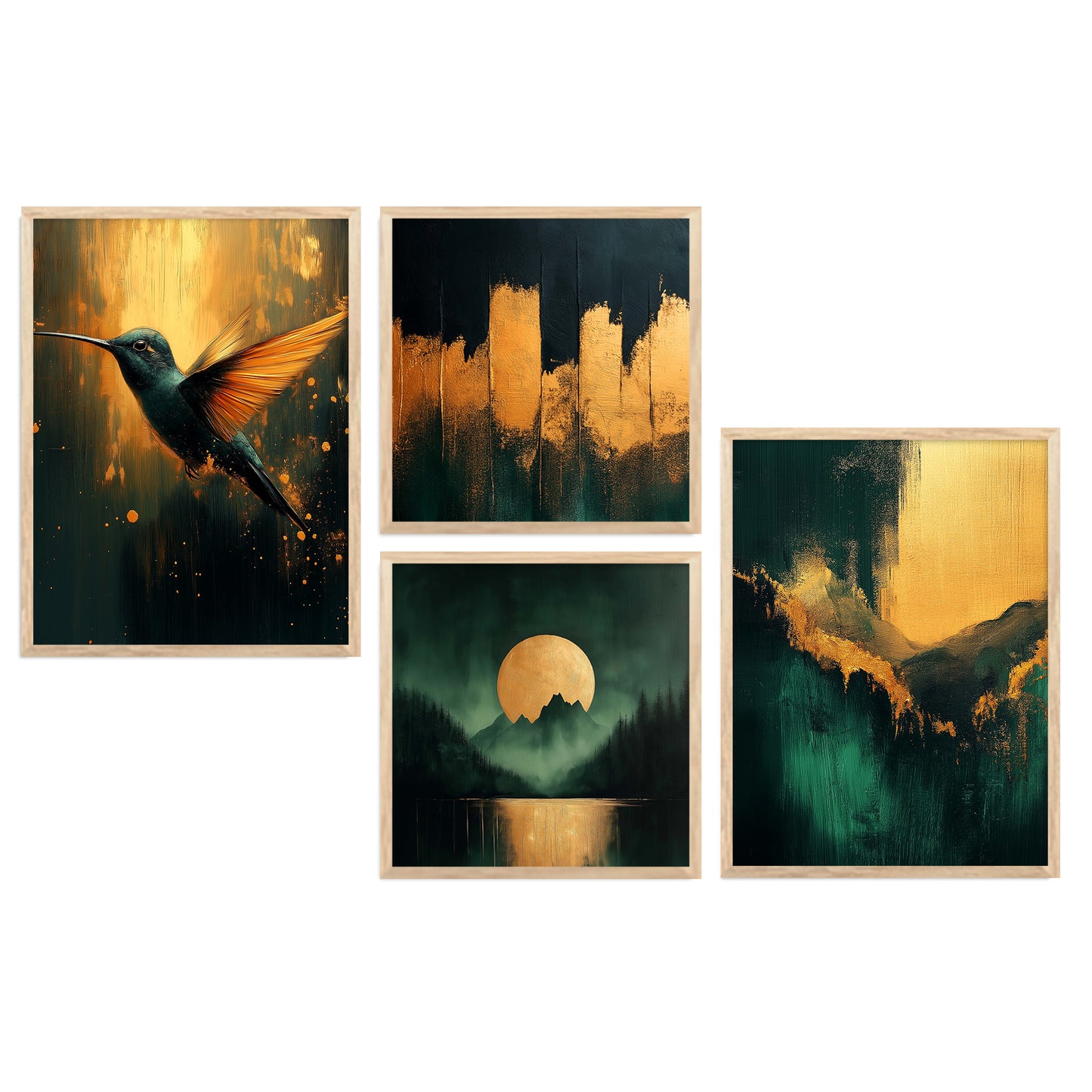 Modern Art Print with Frame for Living Room Bedroom Office Wall Decor