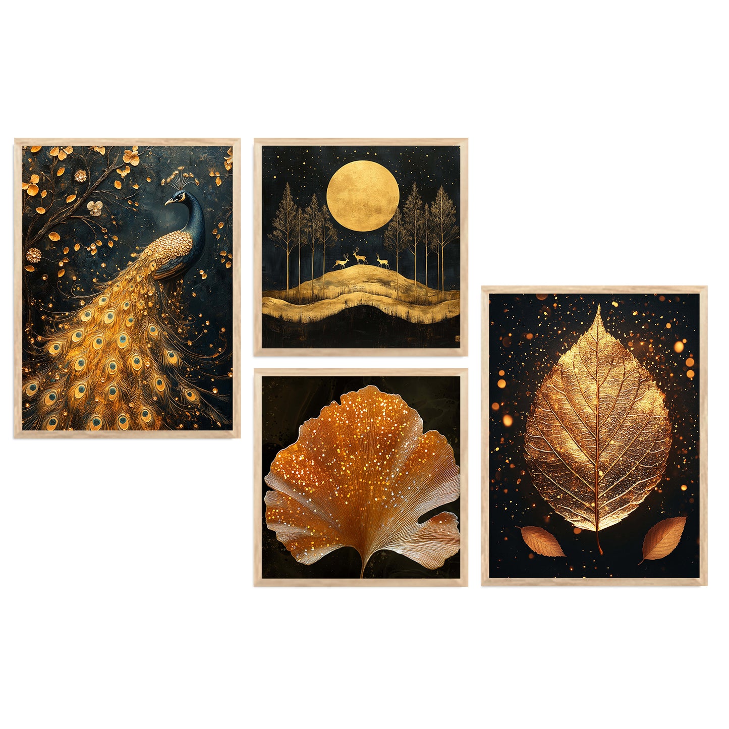 Modern Art Print with Frame for Living Room Bedroom Office Wall Decor