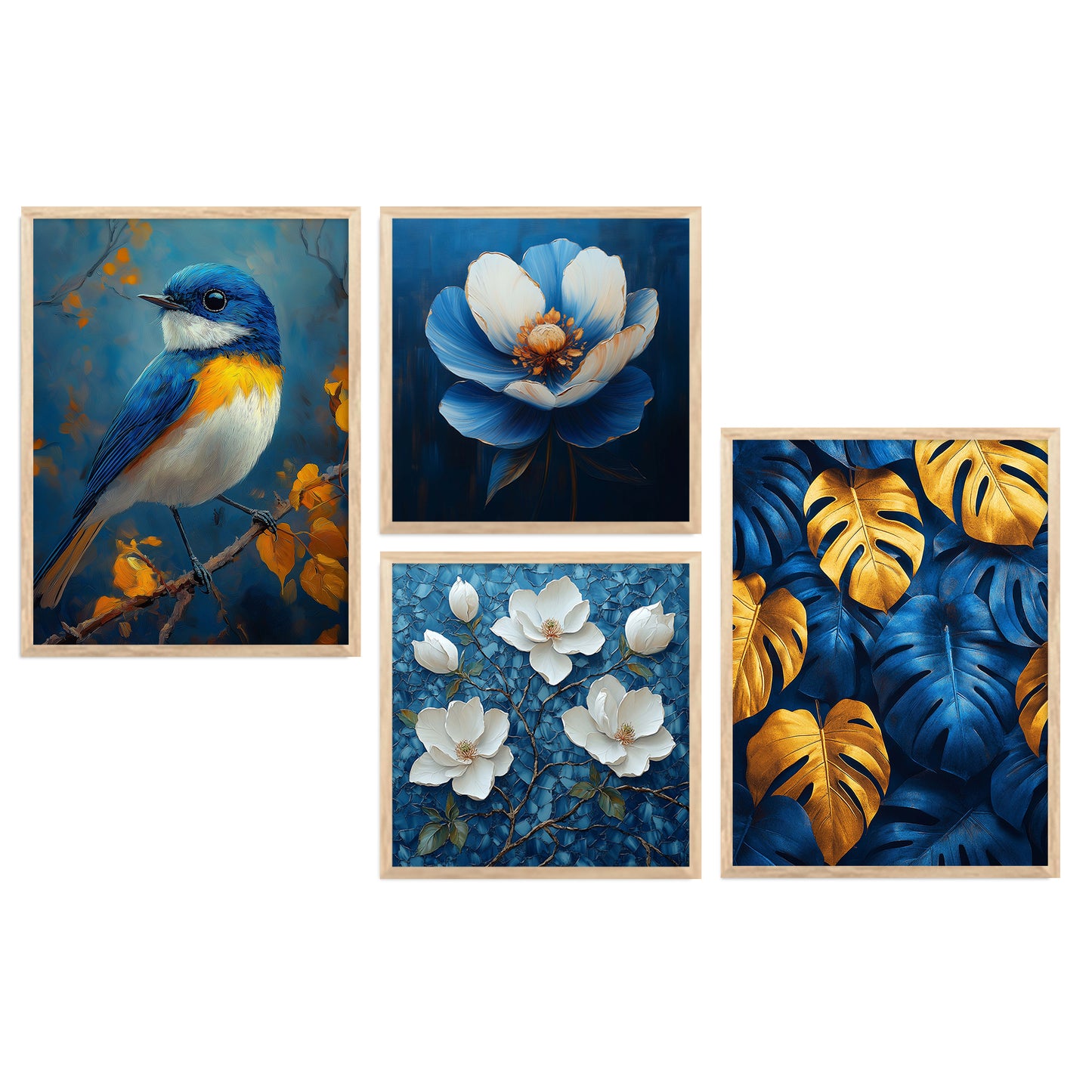 Modern Art Print with Frame for Living Room Bedroom Office Wall Decor