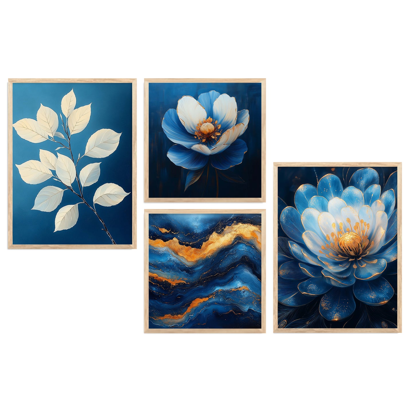 Modern Art Print with Frame for Living Room Bedroom Office Wall Decor