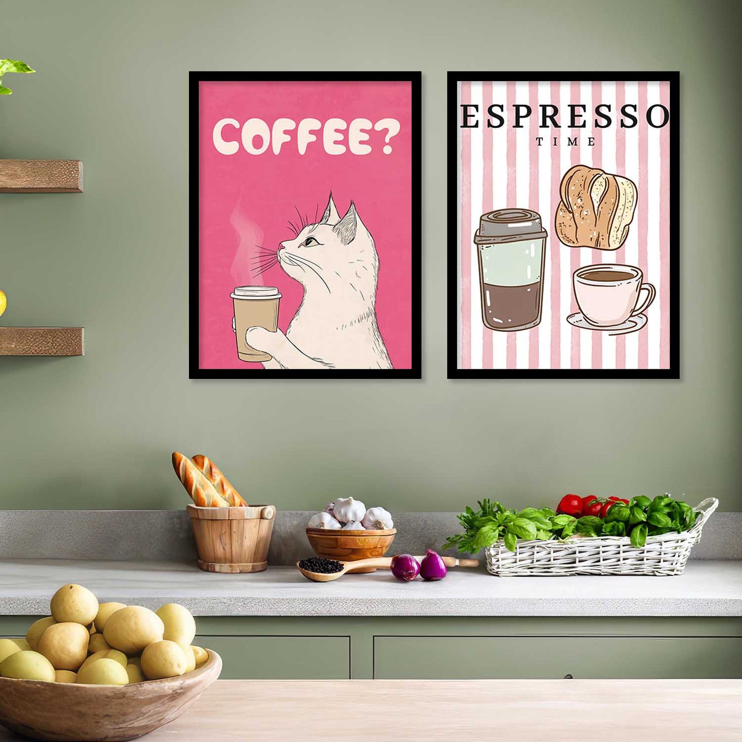 Restaurant Wall Print For Living Room Wall Decor