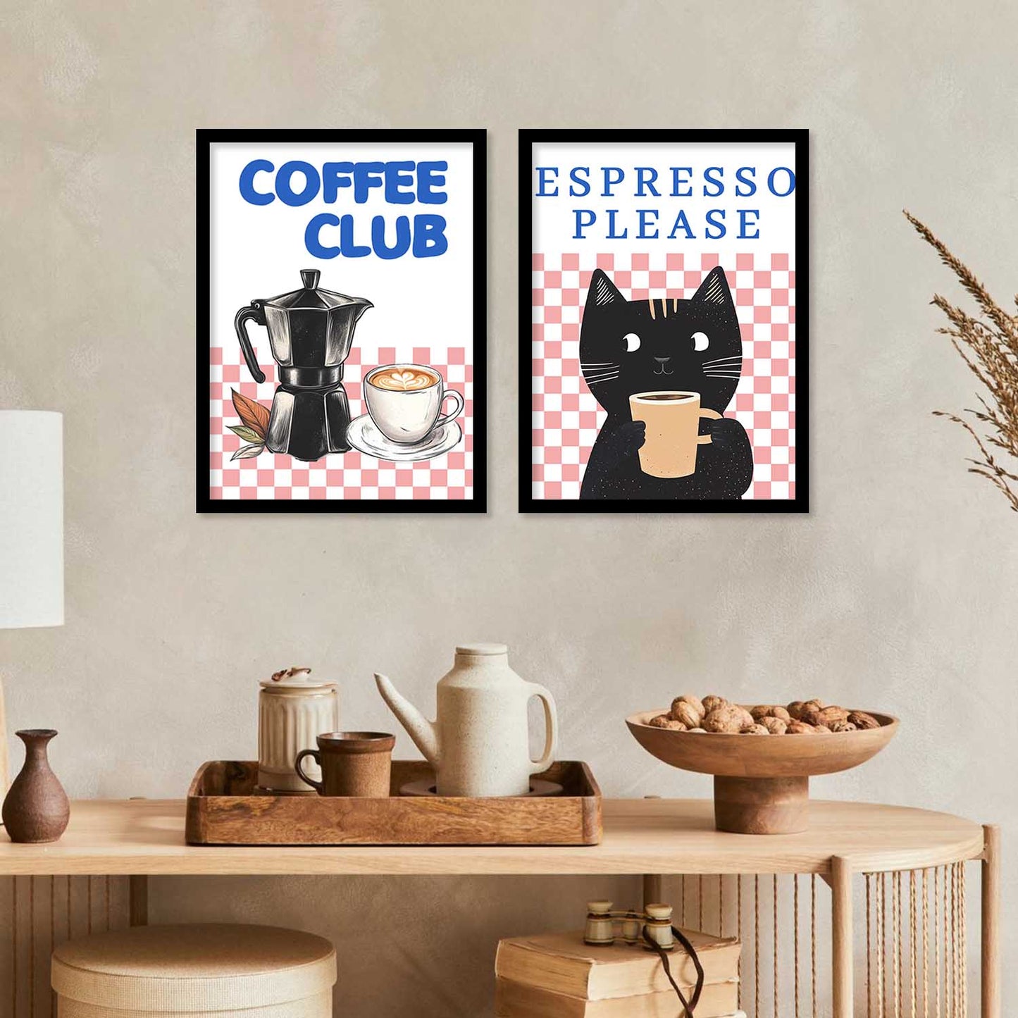 Cafe Wall Print For Living Room Wall Decor