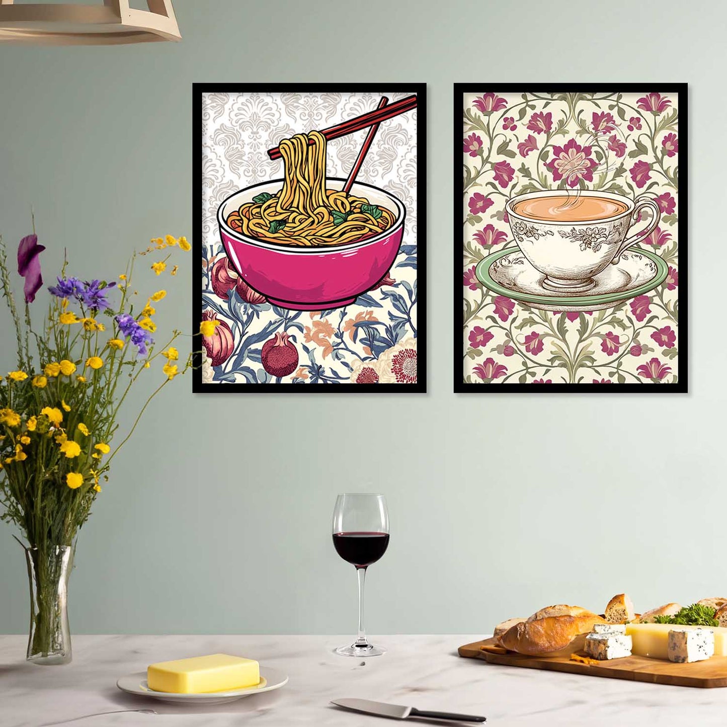 Restaurant Wall Print For Living Room Wall Decor