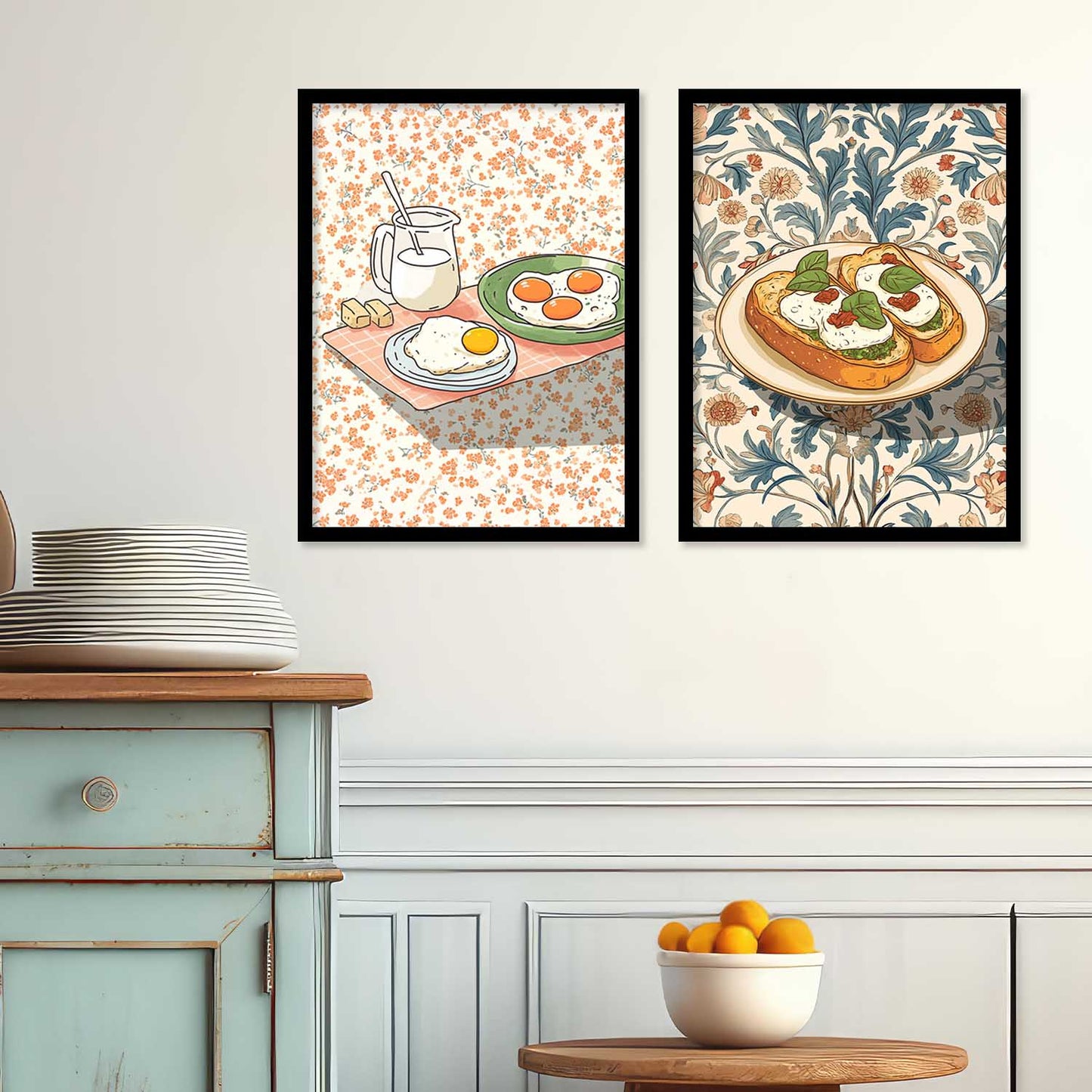 Restaurant Wall Print For Living Room Wall Decor