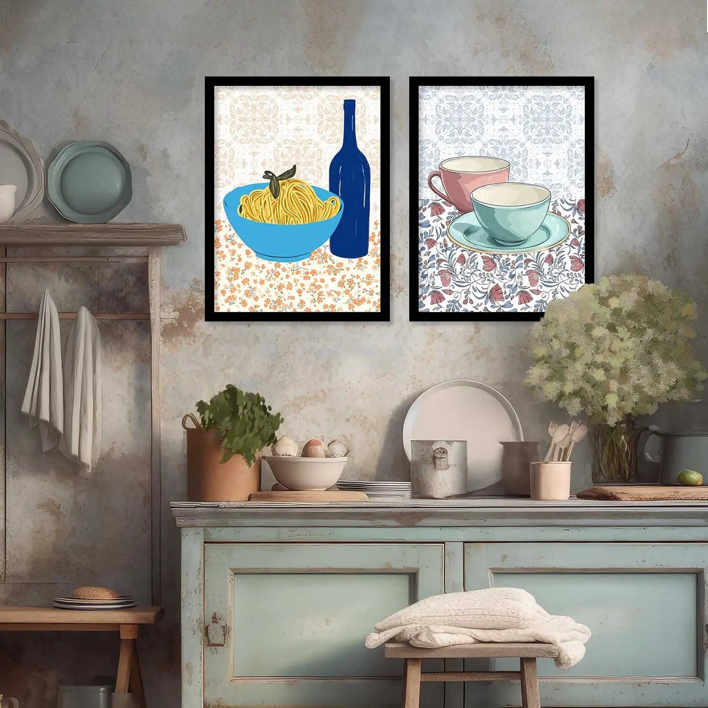Restaurant Wall Print For Living Room Wall Decor