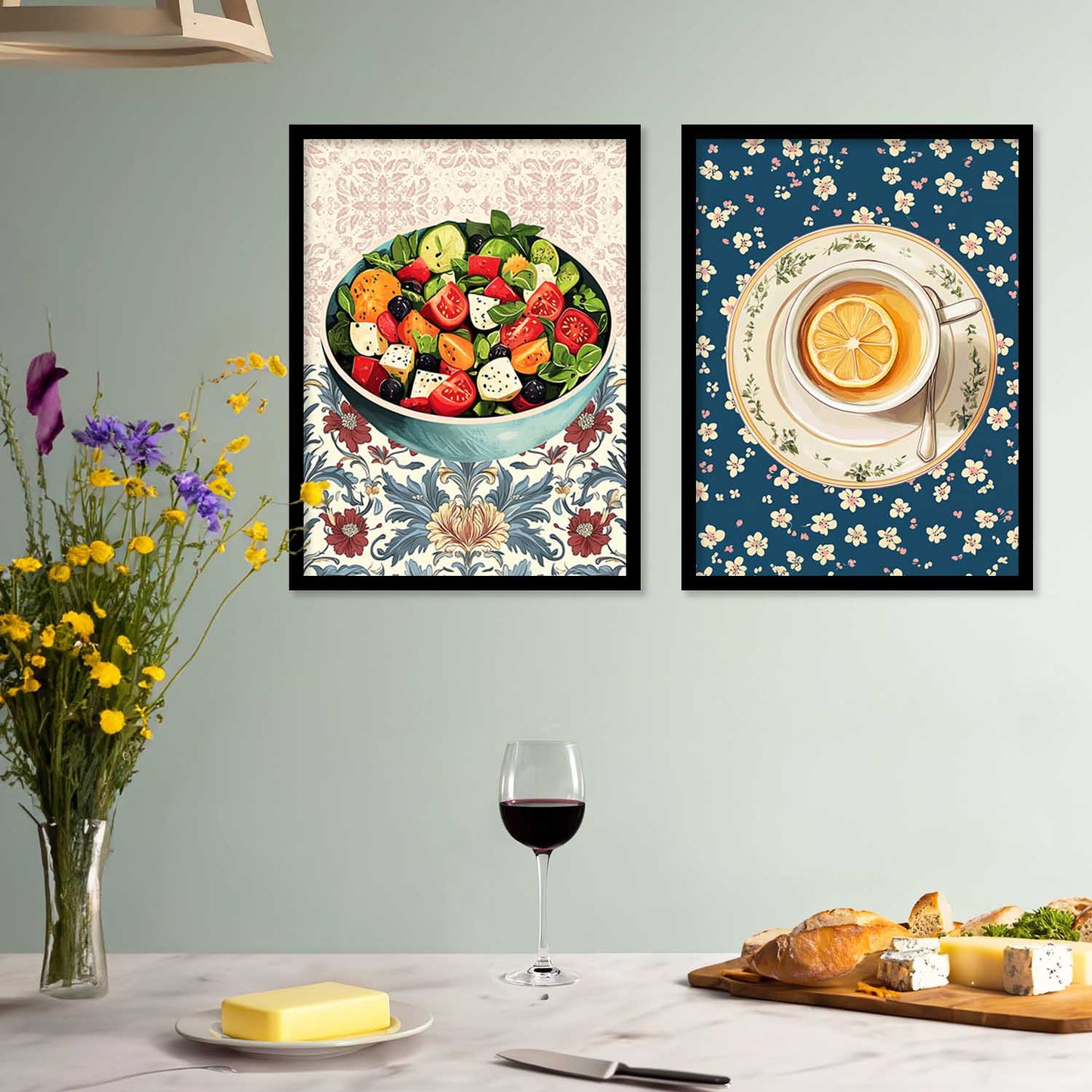 Restaurant Wall Print For Living Room Wall Decor