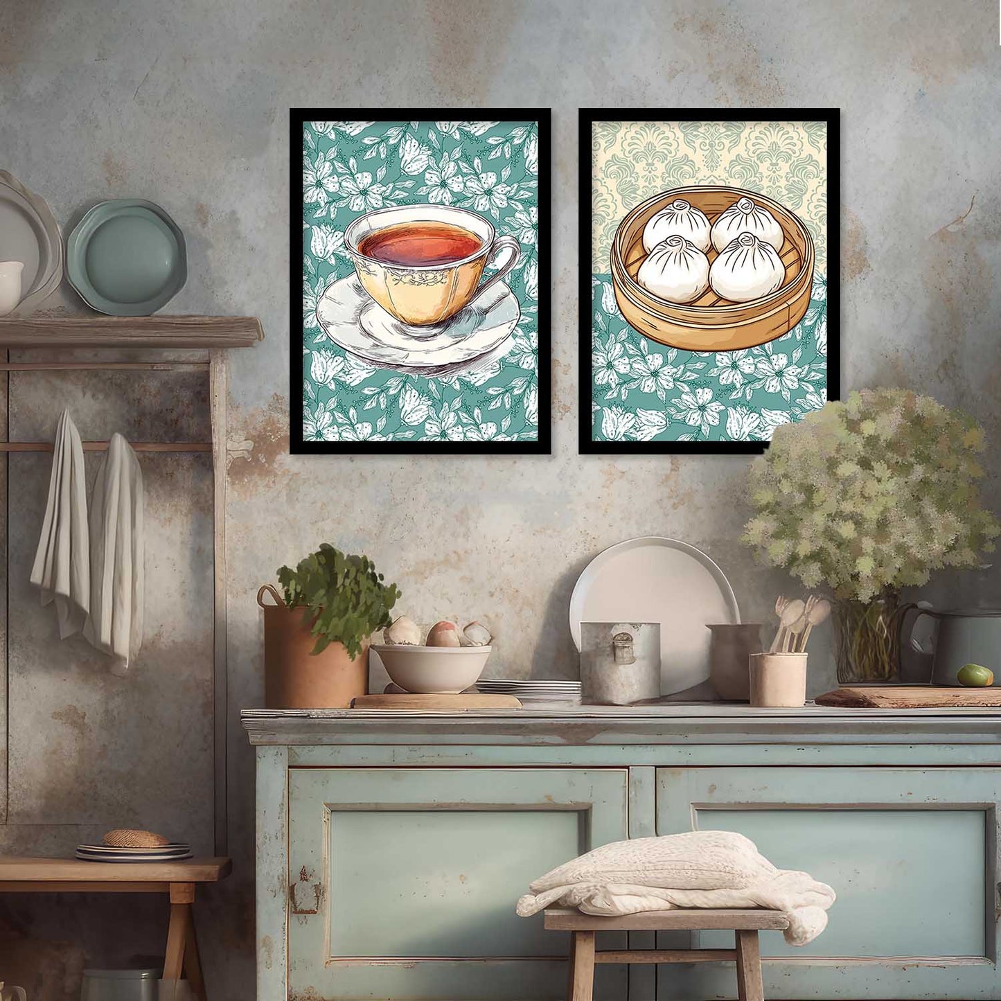 Restaurant Wall Print For Living Room Wall Decor