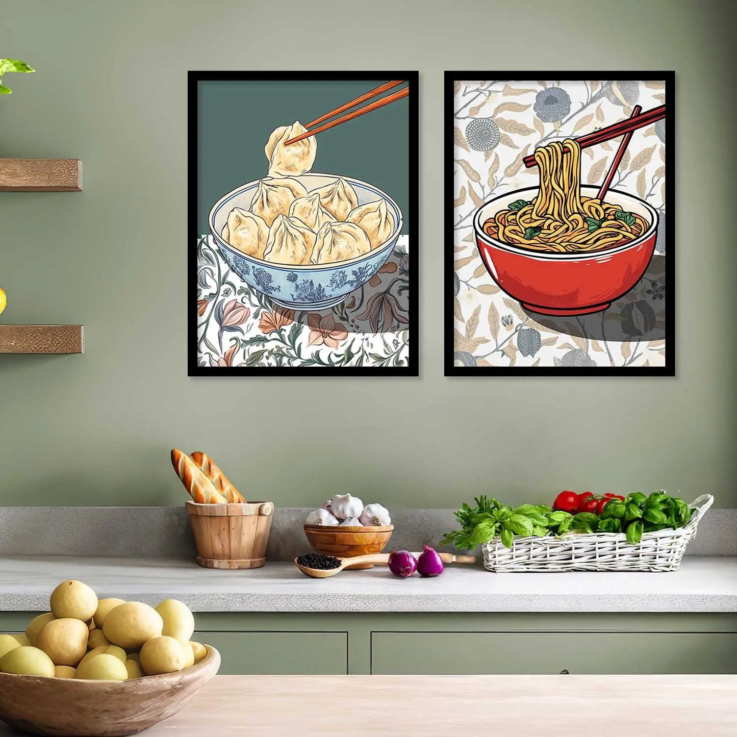 Restaurant Wall Print For Living Room Wall Decor