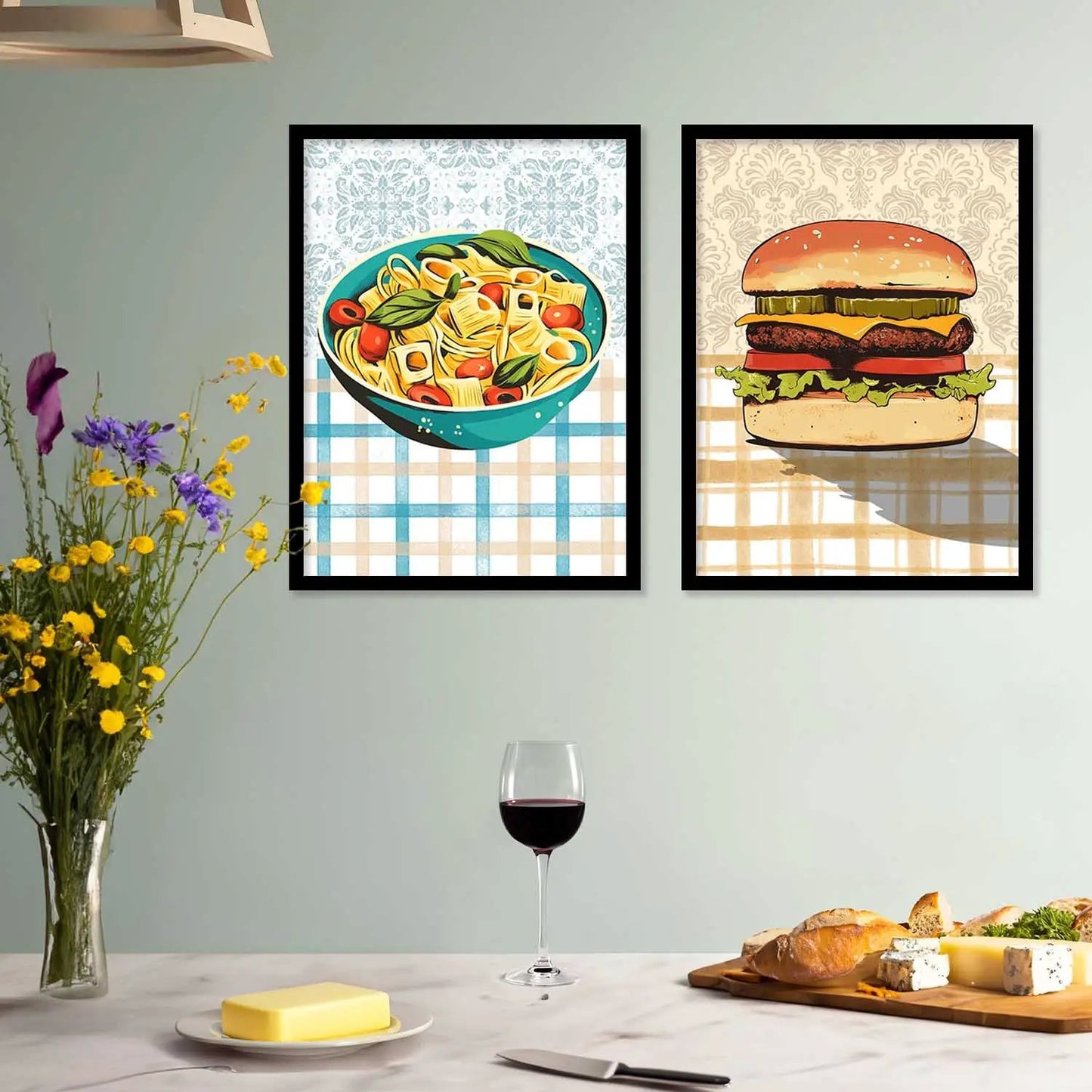 Restaurant Wall Print For Living Room Wall Decor