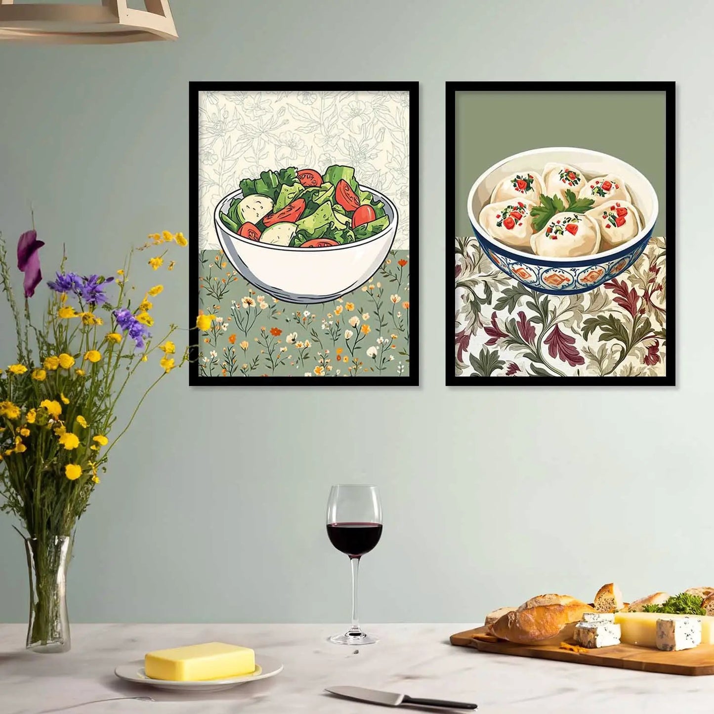 Restaurant Wall Print For Living Room Wall Decor