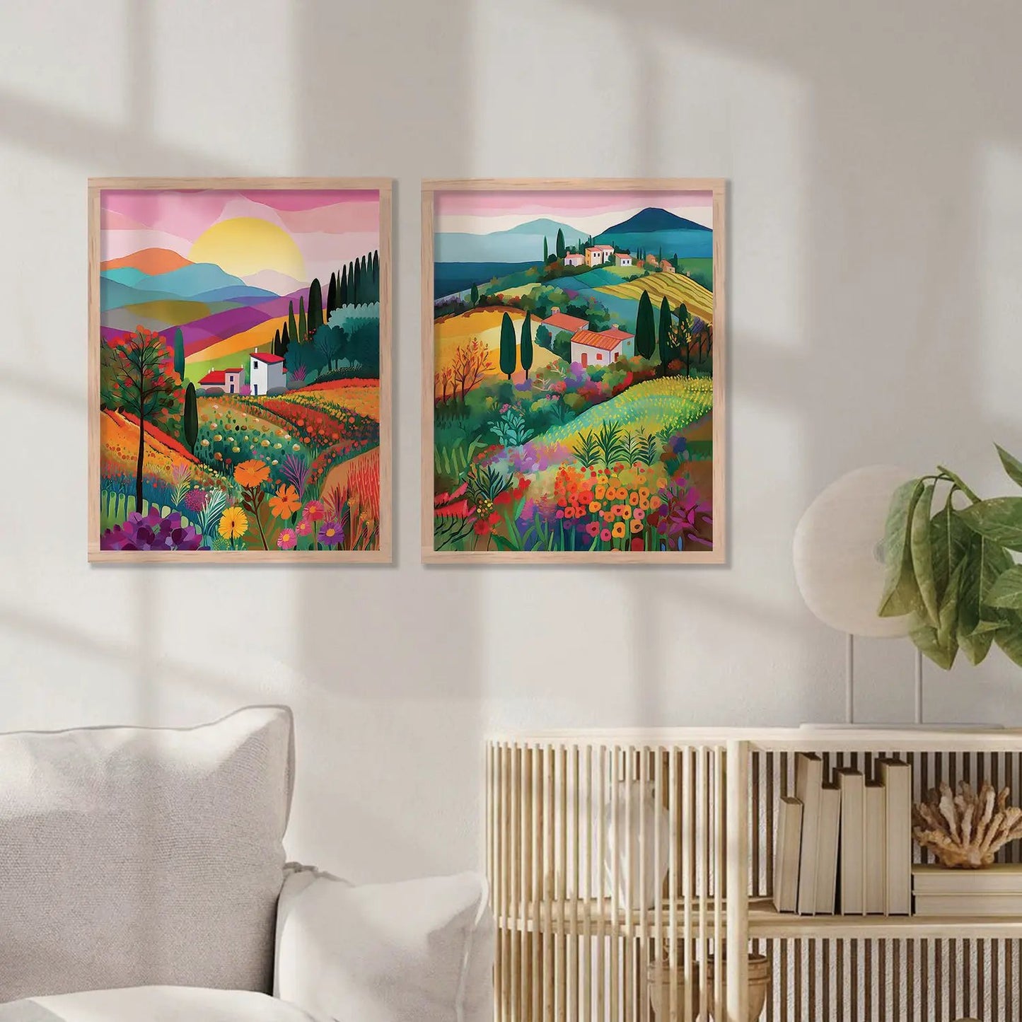 Vibrant Art Frames for Living Room Bedroom Home Wall Decor : Travel Lovers