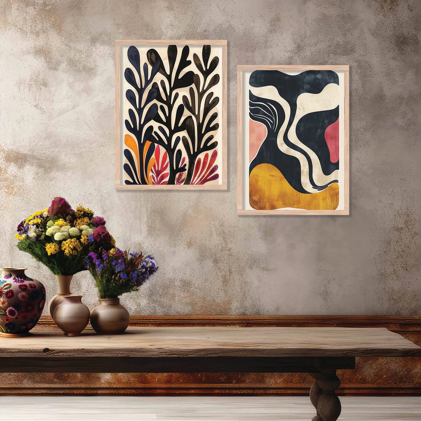 Abstract Wall Print For Living Room Wall Decor