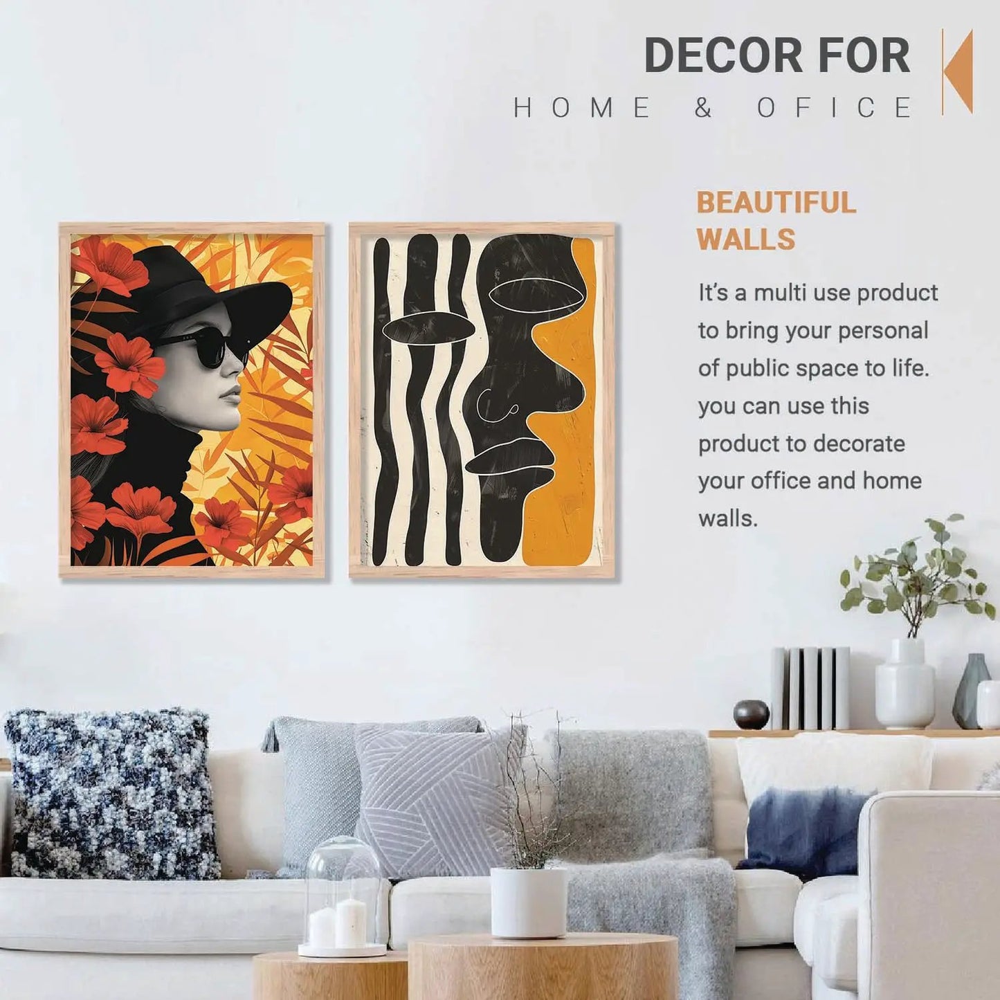 Abstract Wall Print For Living Room Wall Decor