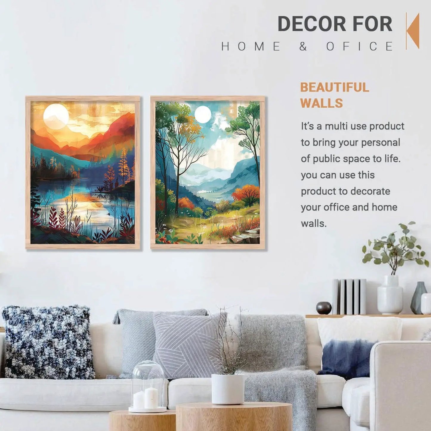 Nature Art Wall Print For Living Room Wall Decor