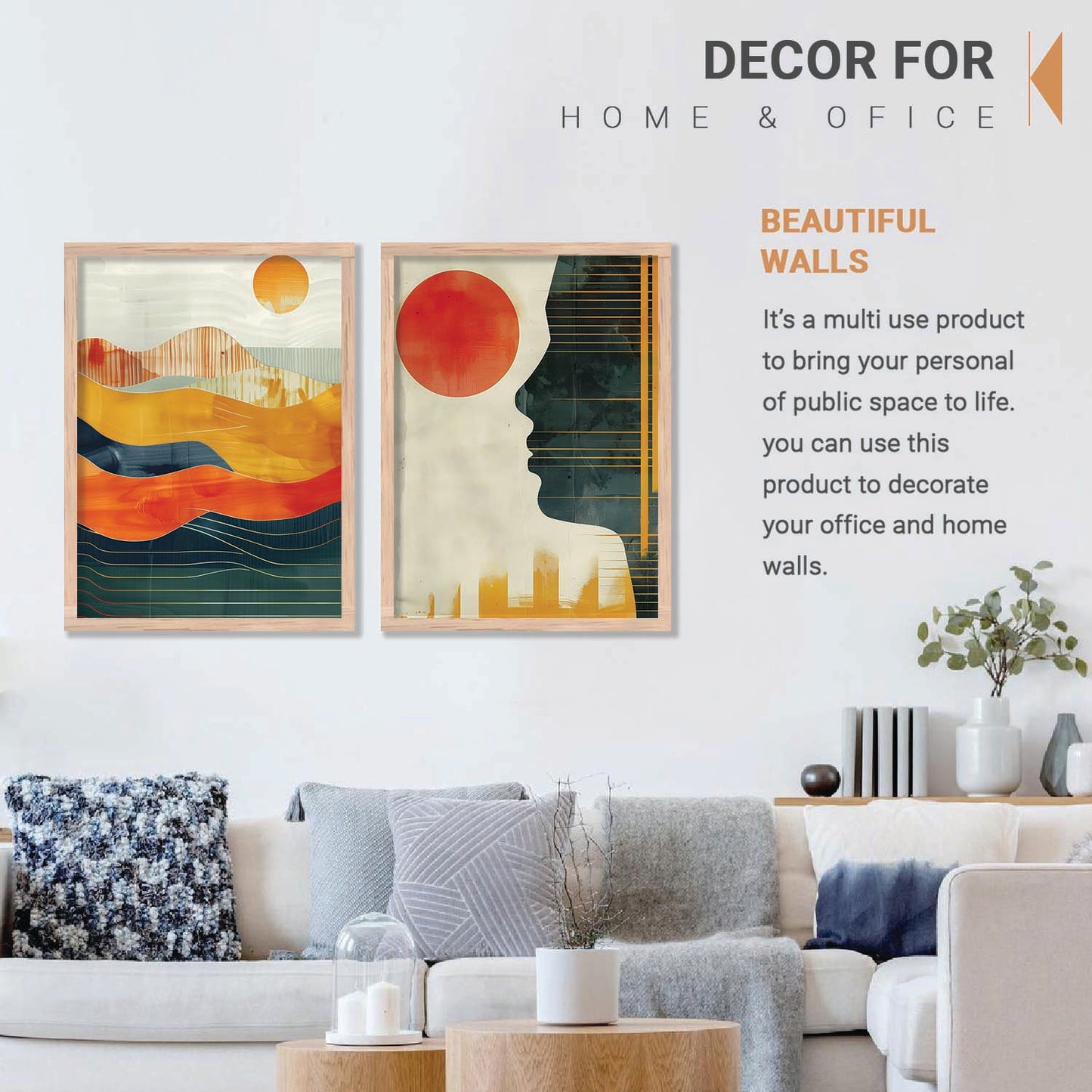 Modern Wall Print For Living Room Wall Decor