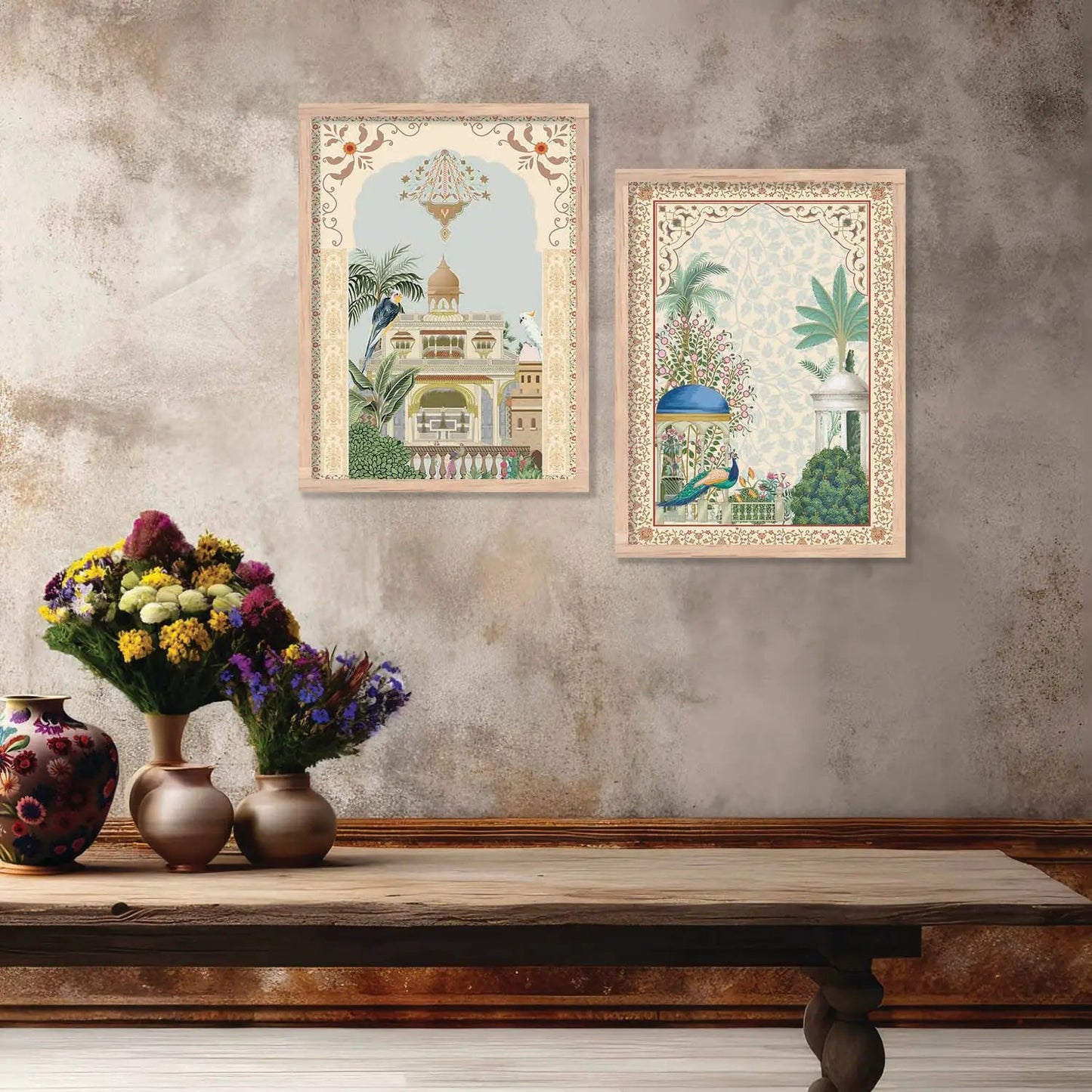 Madhubani Wall Print For Living Room Wall Decor