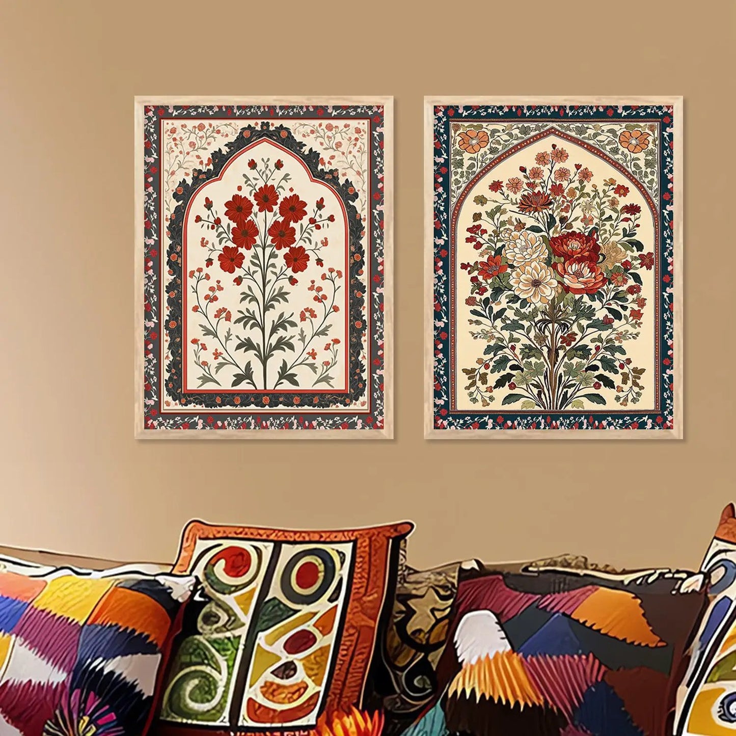 Floral Wall Print For Living Room Wall Decor