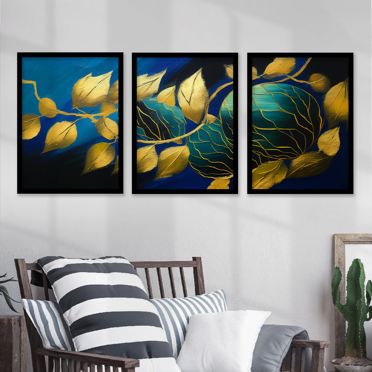 Nature Inspired Art Paintings for Living Room Bedroom - Modern Art Painting Combo for Home and Office Wall Decor-Kotart