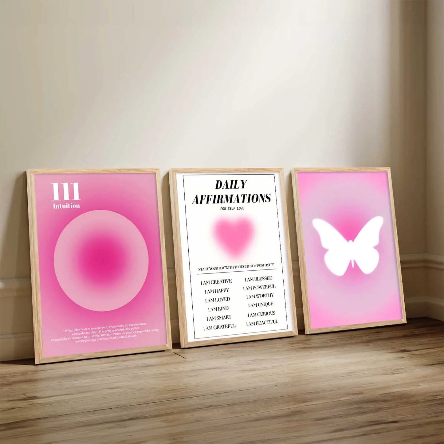Affirmations Motivational Wall Art Paintings for Living Room Bedroom