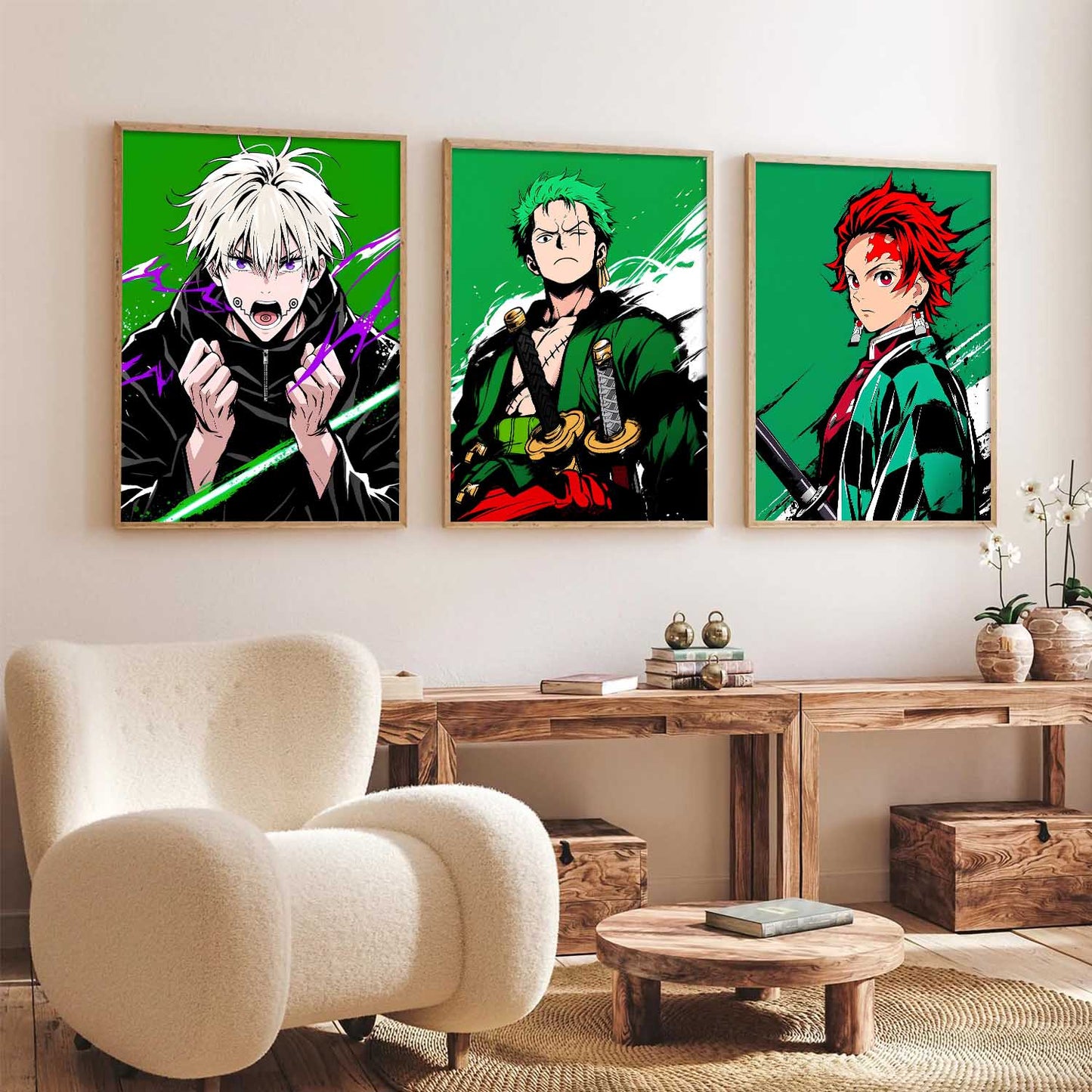 Japanese Anime Wall Art Paintings for Living Room Bedroom