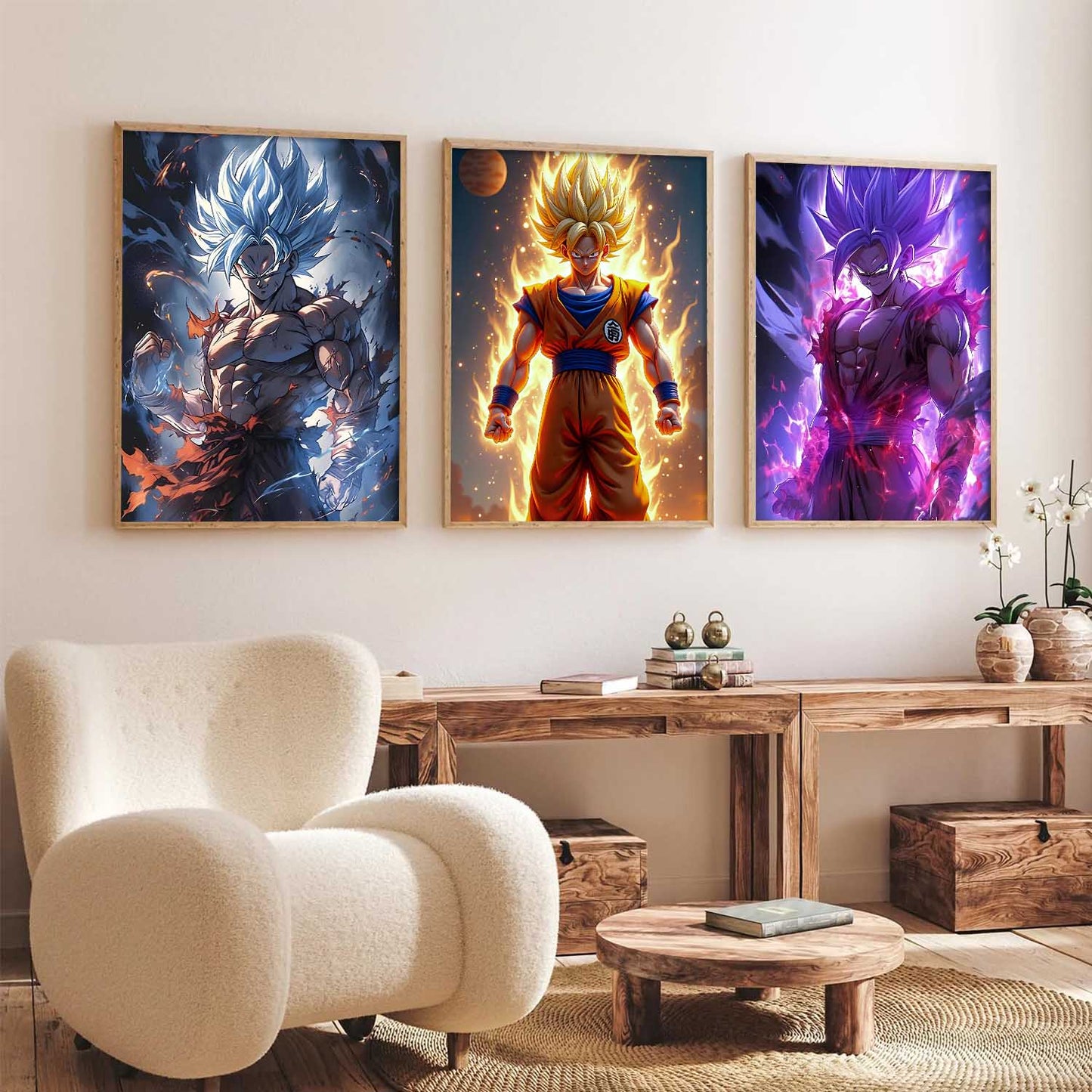 Japanese Anime Wall Art Paintings for Living Room Bedroom