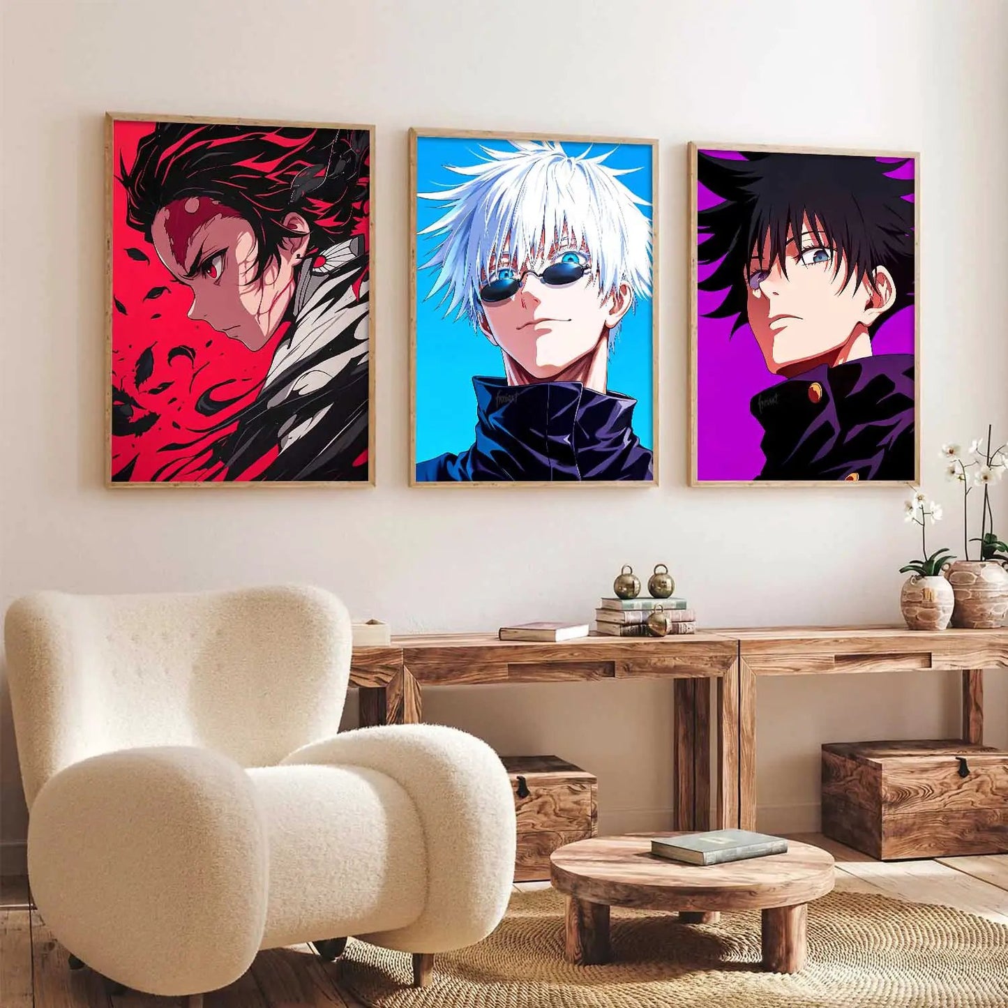 Japanese Anime Wall Art Paintings for Living Room Bedroom