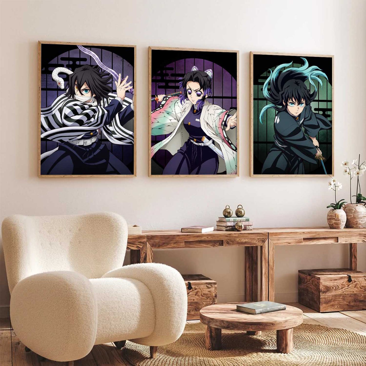 Japanese Anime Wall Art Paintings for Living Room Bedroom