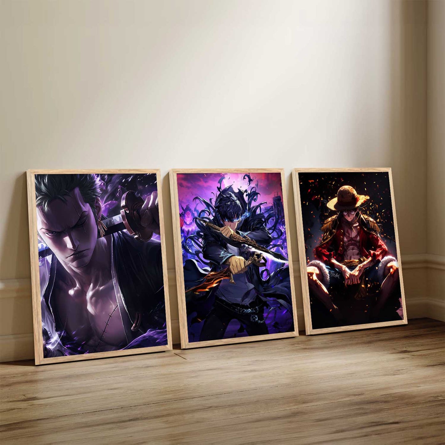 Japanese Anime Characters Wall Art Paintings for Living Room Bedroom