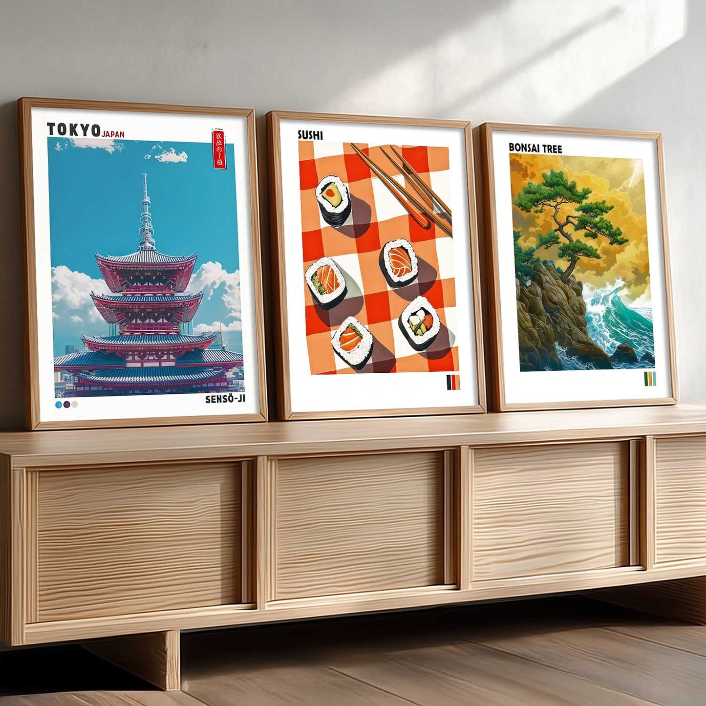 Aesthetic Japan Wall Art Paintings for Living Room Bedroom