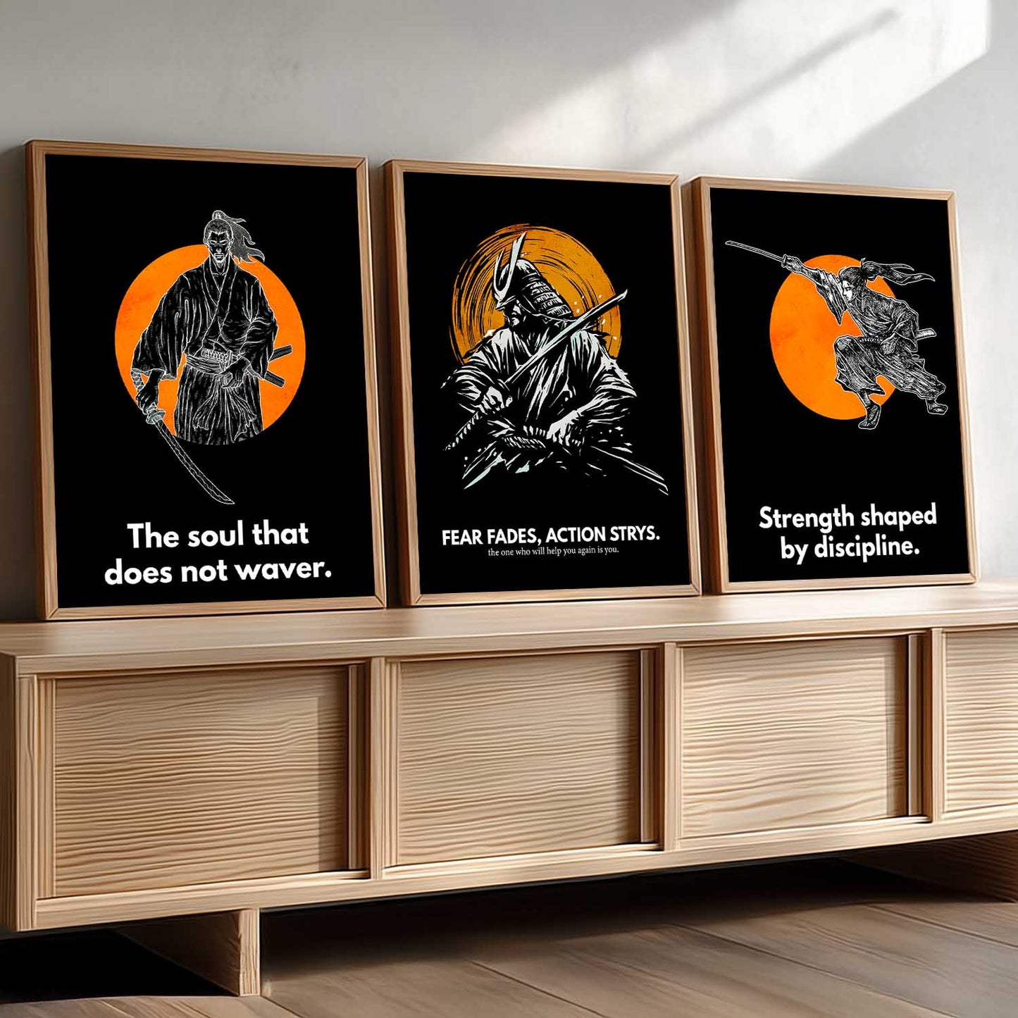 Samurai Wall Art Paintings for Living Room Bedroom