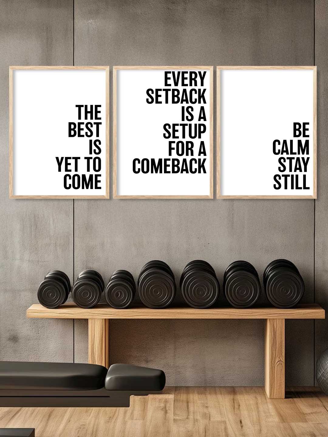 Motivational Gym Wall Art Paintings for Living Room Bedroom